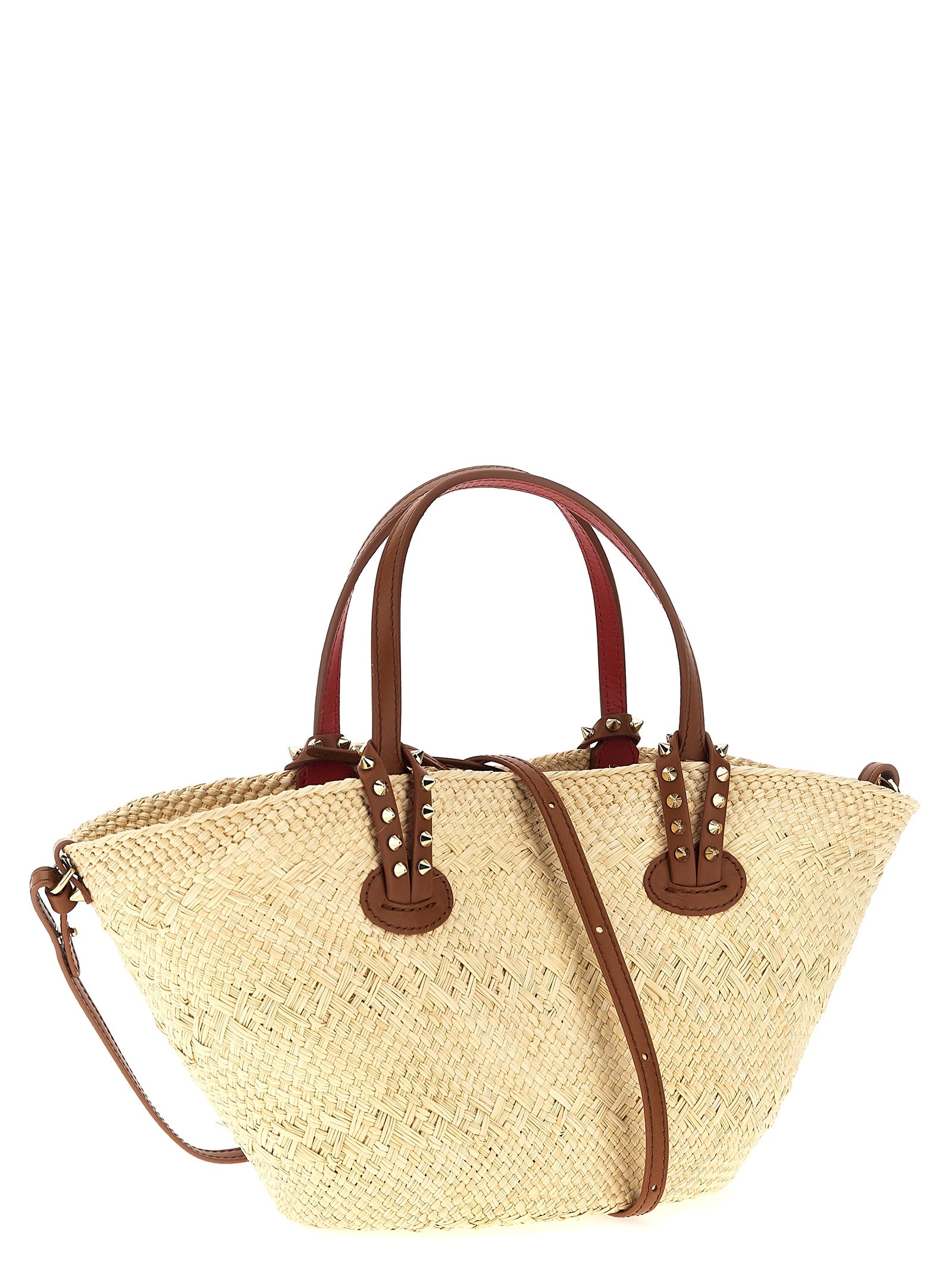Christian Louboutin Beige Raffia Handbag Christian Louboutin