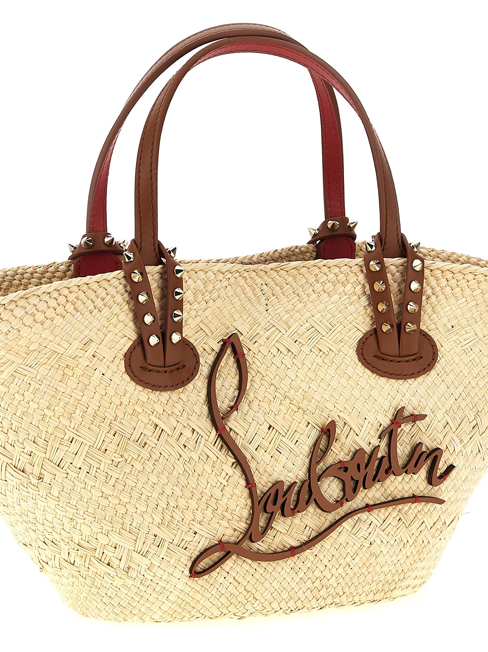 Christian Louboutin Beige Raffia Handbag Christian Louboutin