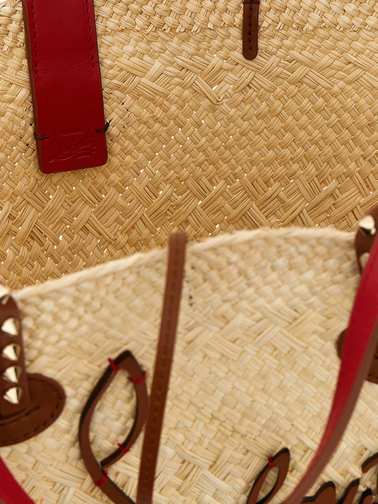 Christian Louboutin Beige Raffia Handbag Christian Louboutin