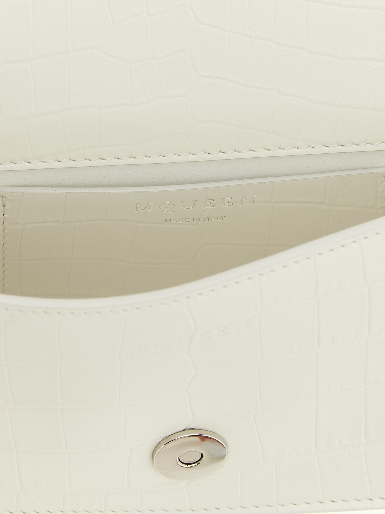 Alexander McQueen White Calfskin Shoulder Bag Alexander McQueen