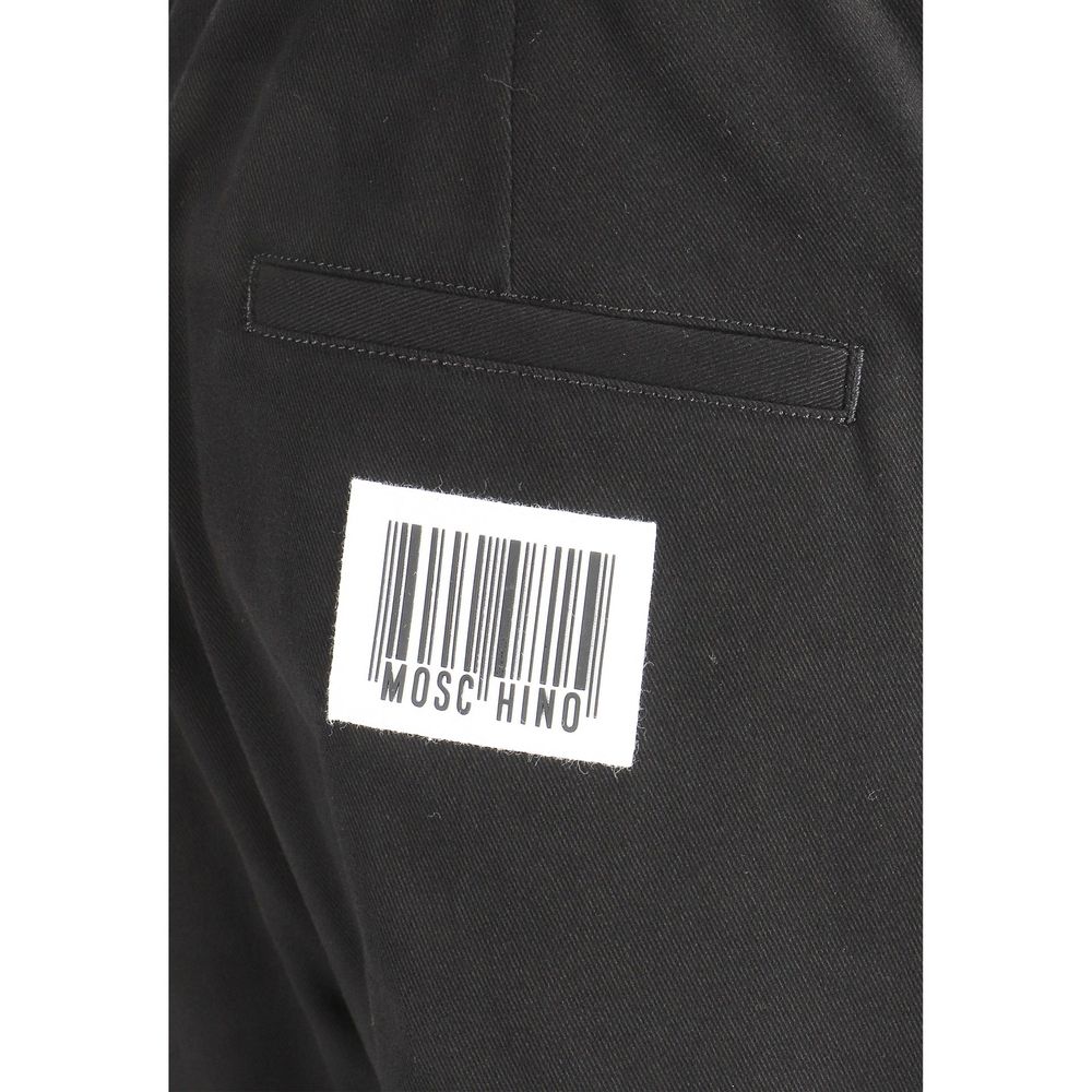 Moschino Black Cotton Joggers (Workout Pants) Moschino