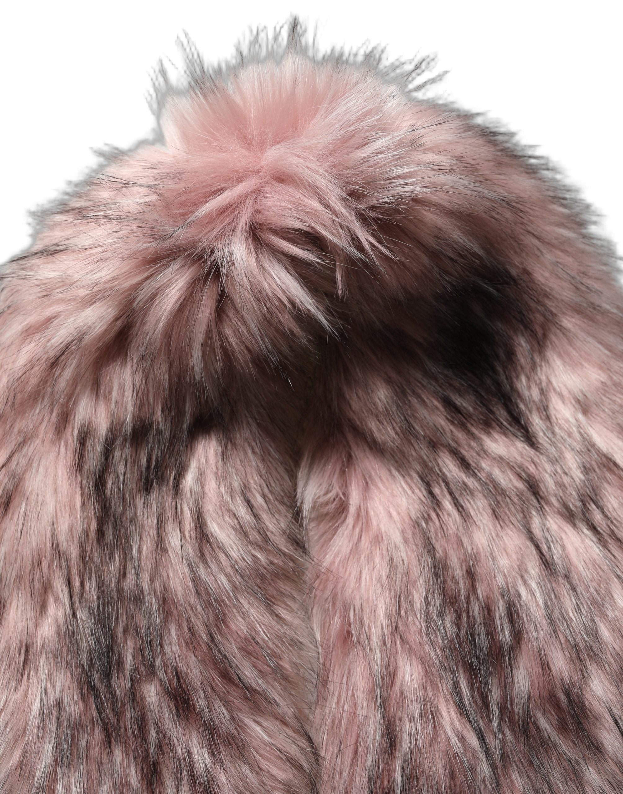Dolce & Gabbana Pink Acrylic Faux Fur Knit Shrug Vest Top Dolce & Gabbana