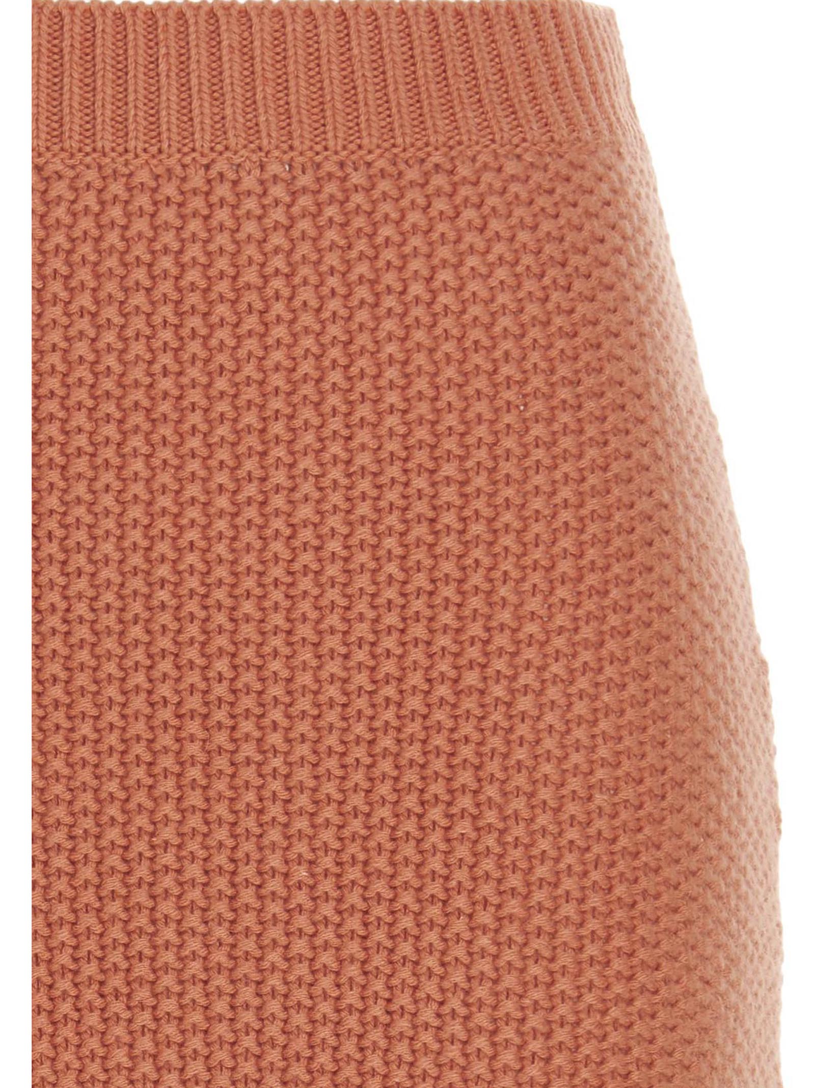 Chloé Orange Cashmere Mini Skirt Chloé