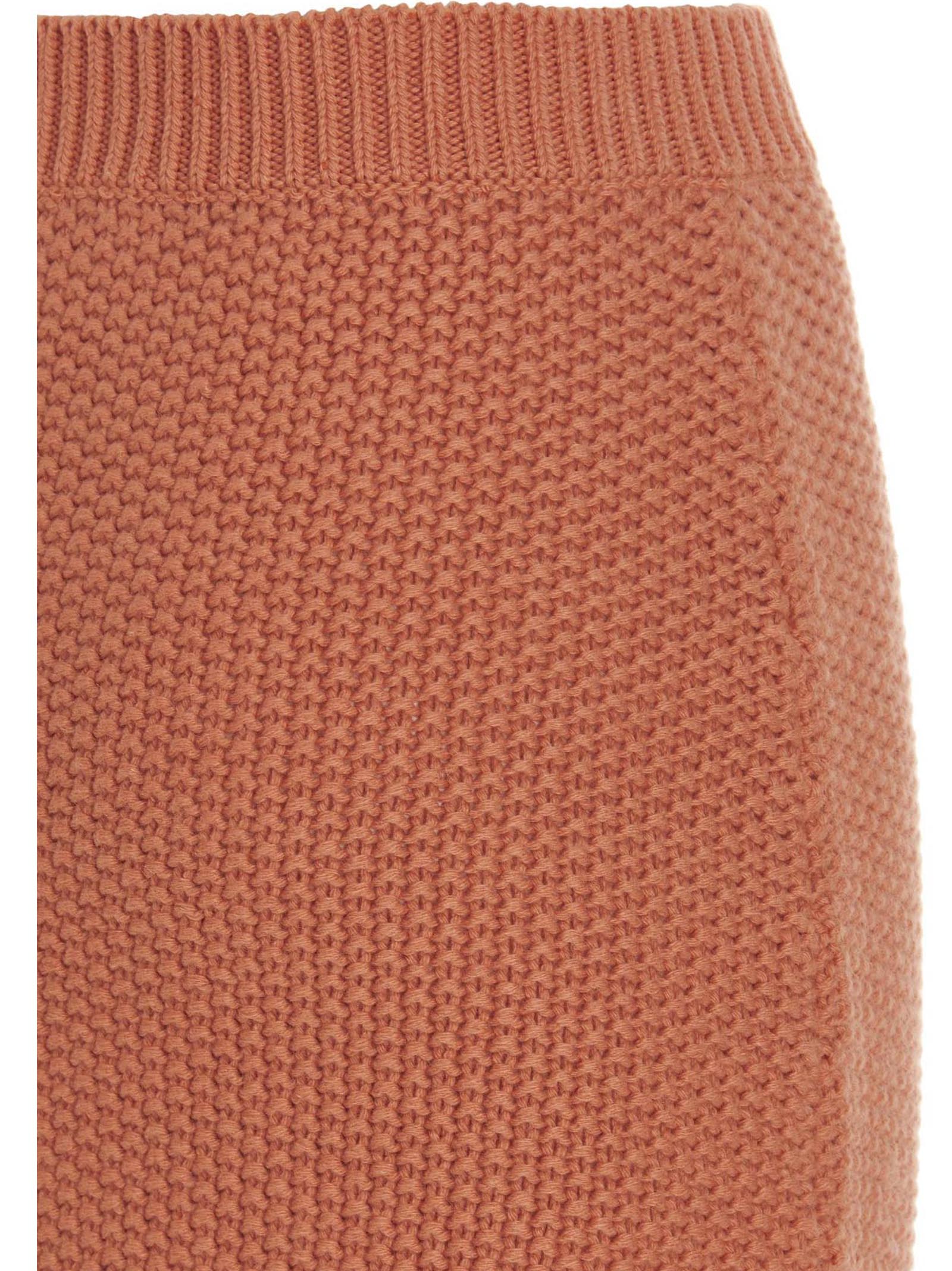 Chloé Orange Cashmere Mini Skirt Chloé