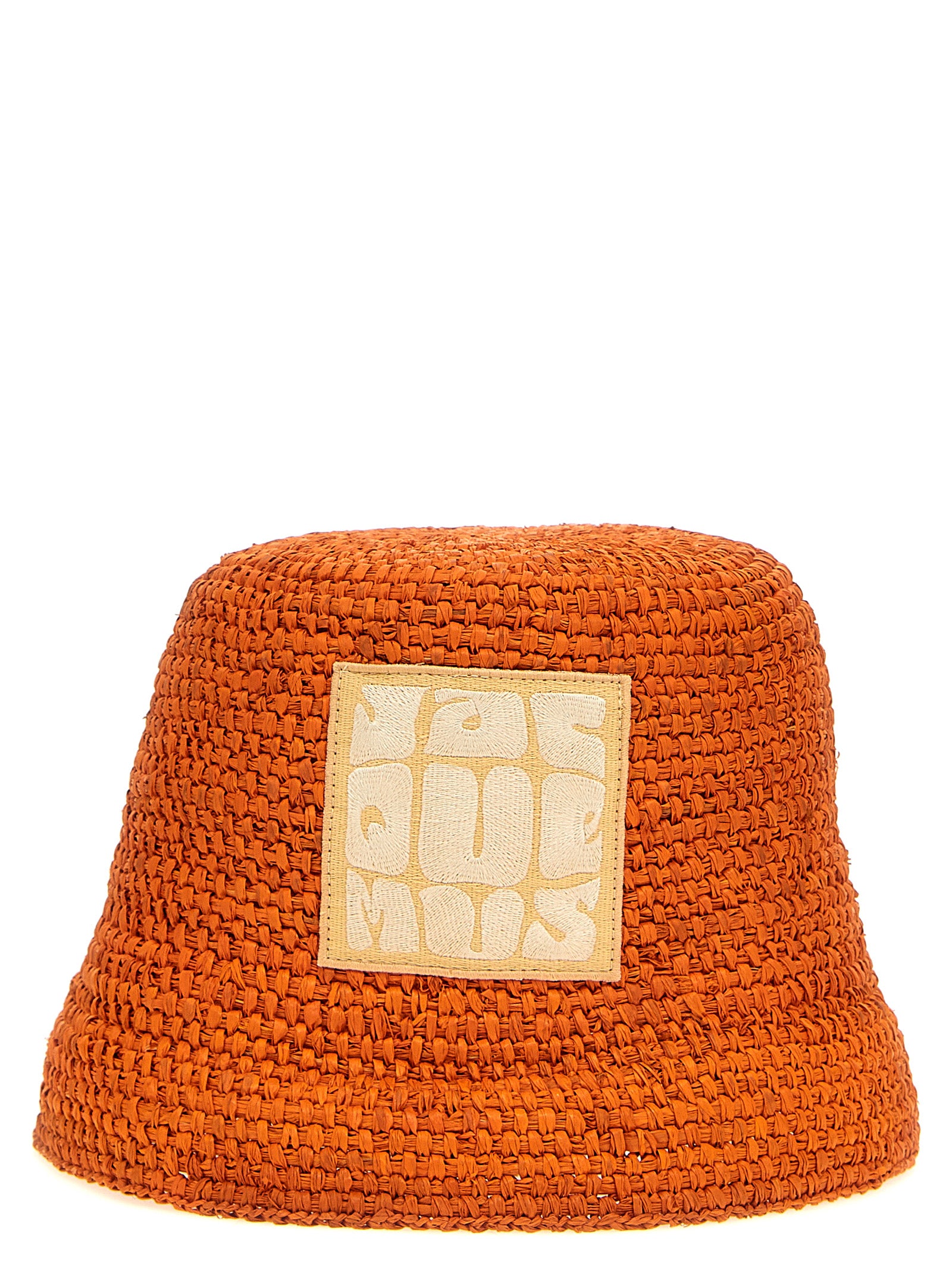 Jacquemus Orange Raffia Bucket Hat Jacquemus