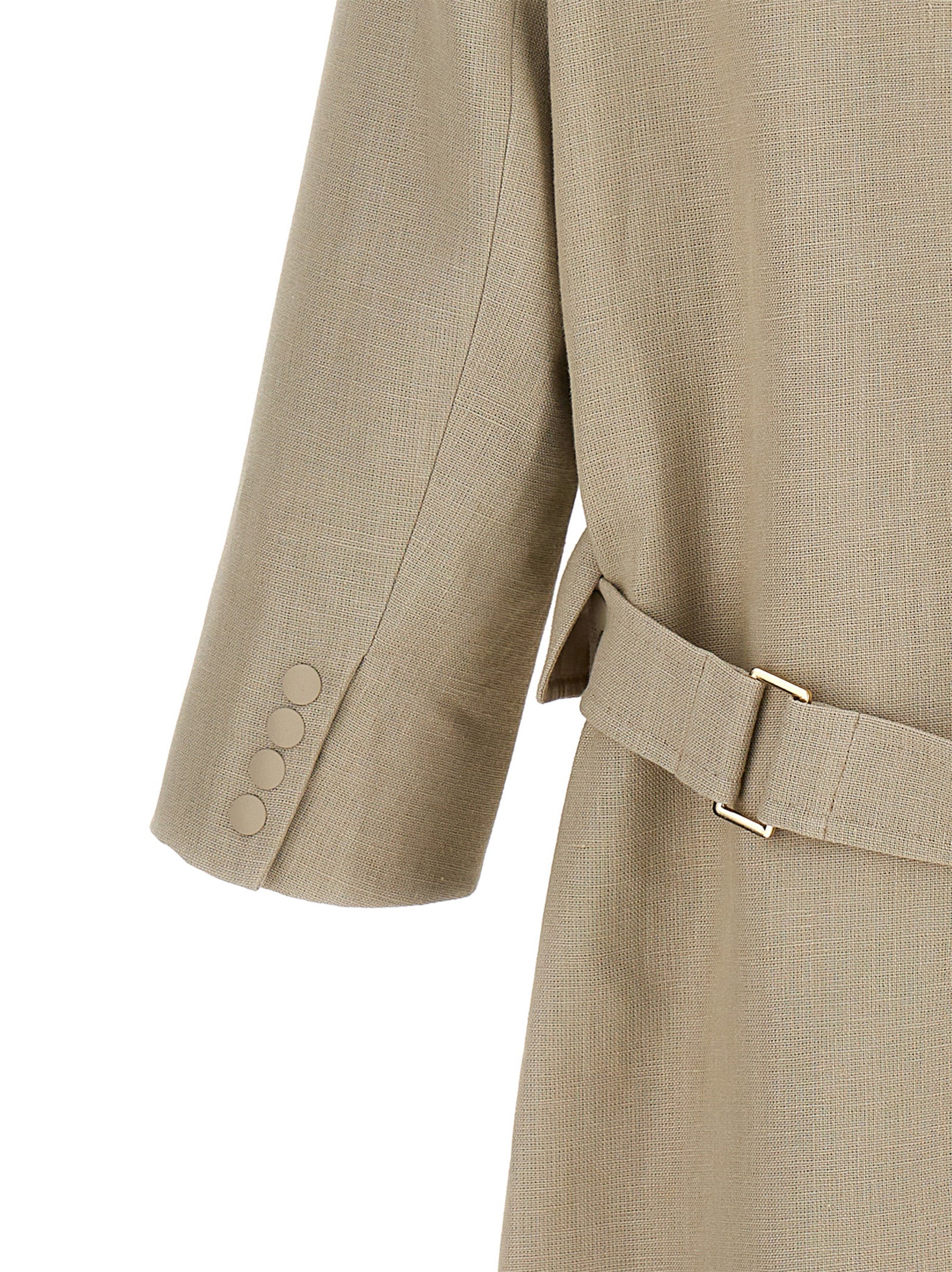 Max Mara Beige Linen Coat Max Mara