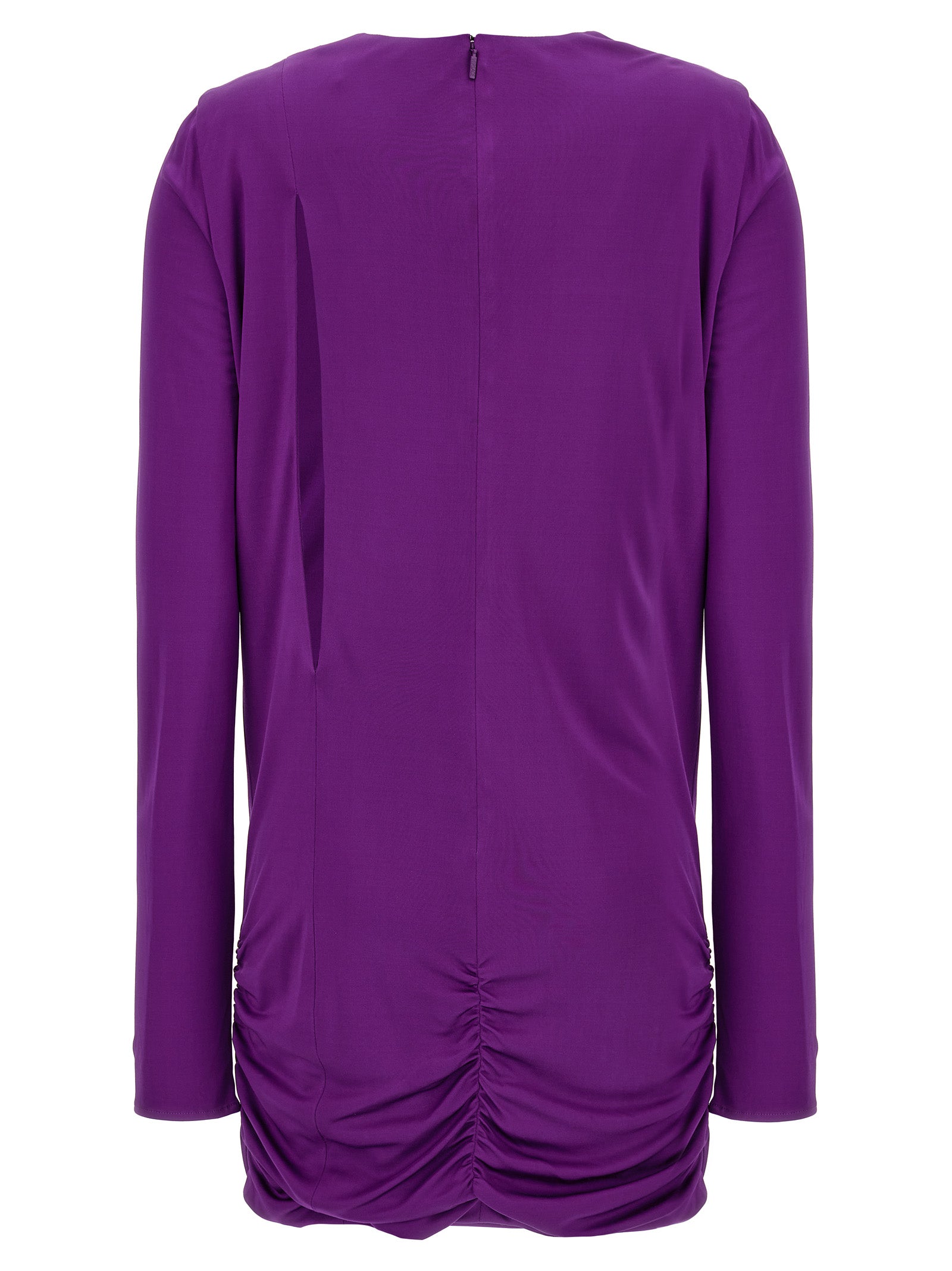 Versace Purple Viscose Short Dress Versace