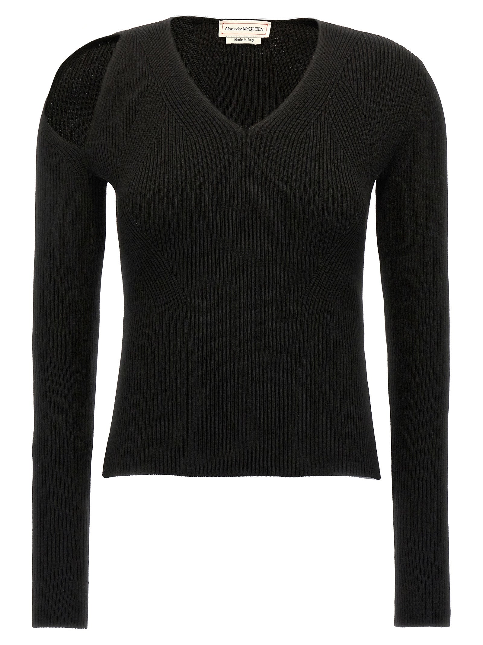 Alexander McQueen Black Wool Cardigan Alexander McQueen