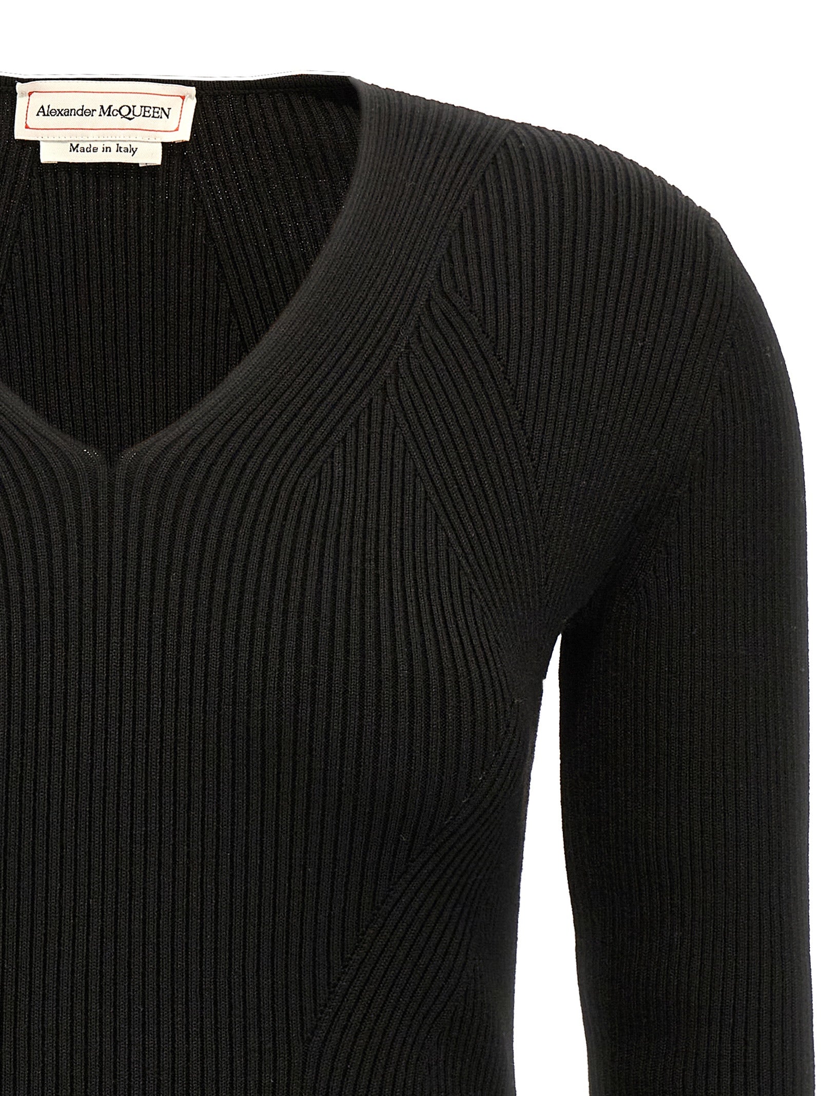 Alexander McQueen Black Wool Cardigan Alexander McQueen