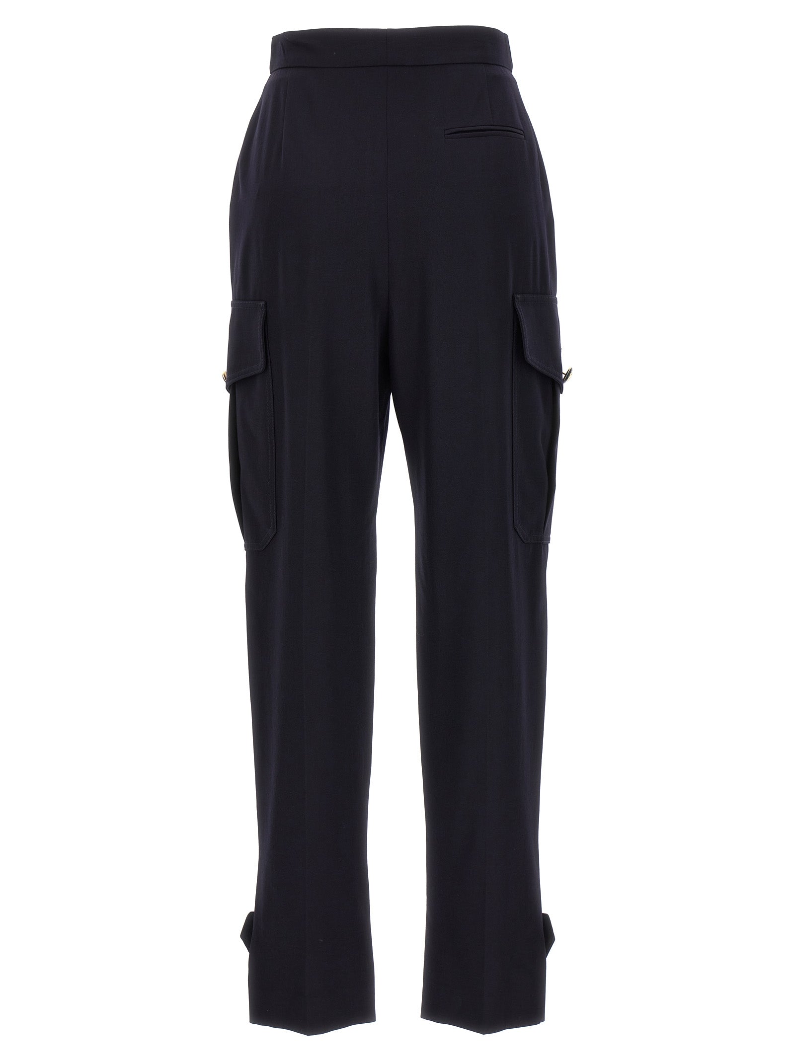 Alexander McQueen Blue Wool Cargo Pants Alexander McQueen