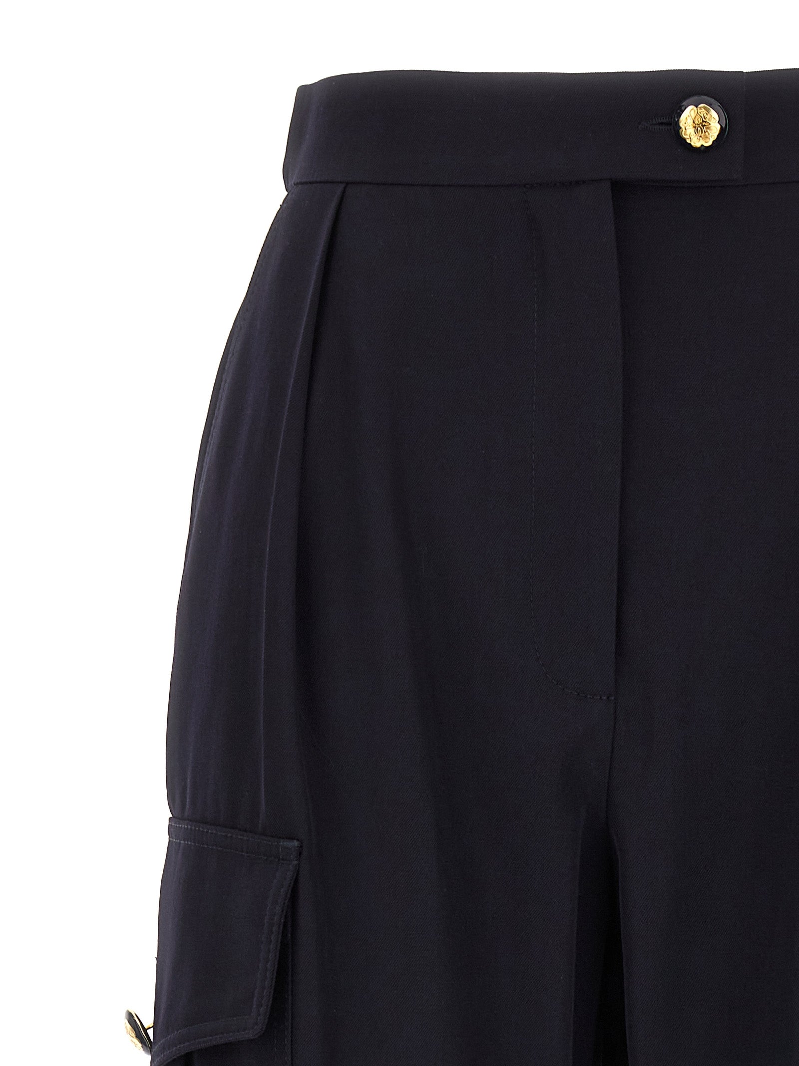 Alexander McQueen Blue Wool Cargo Pants Alexander McQueen