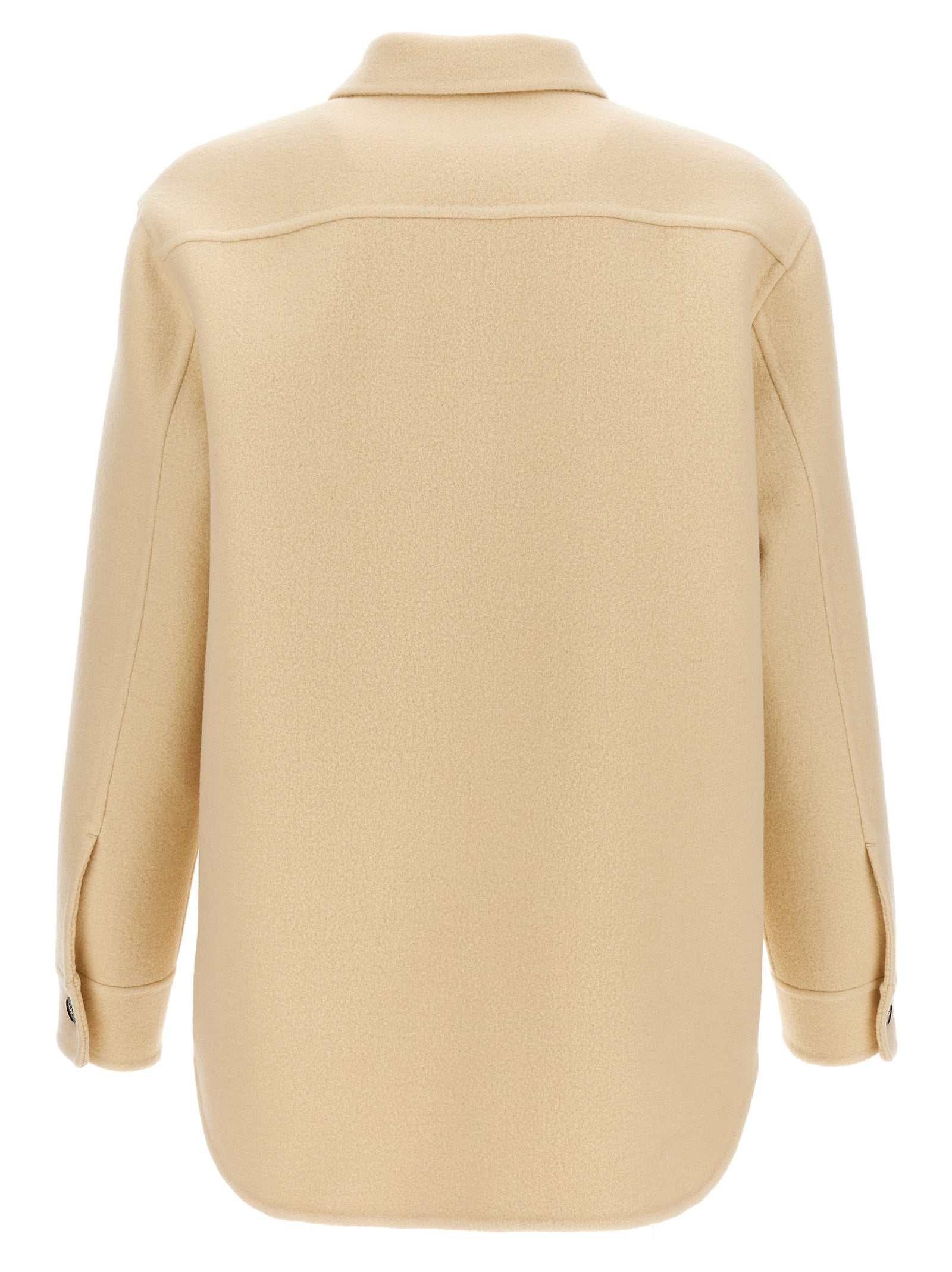 Jil Sander Beige Virgin Wool Coat Jil Sander