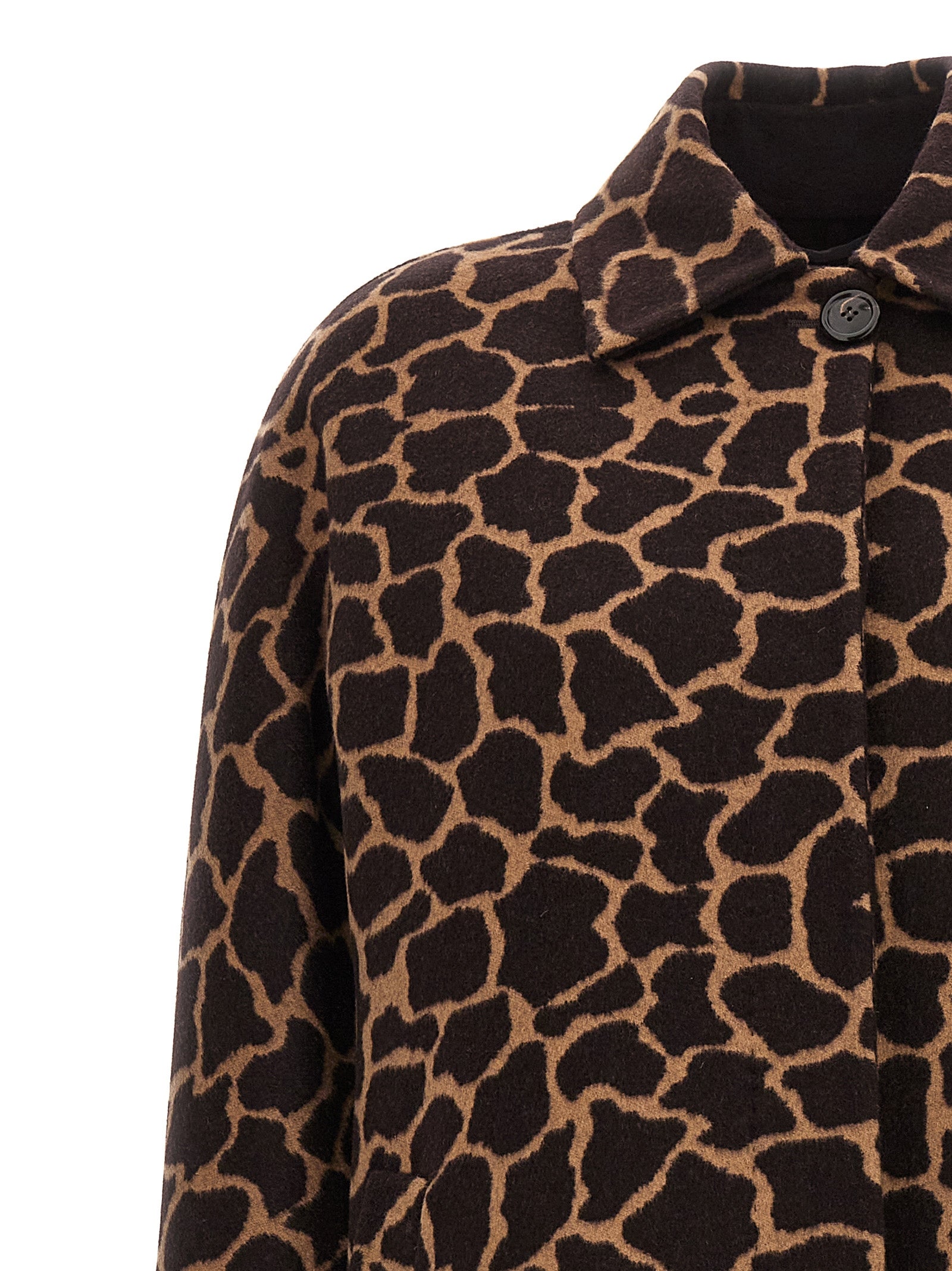 Max Mara Brown Virgin Wool Coat Max Mara