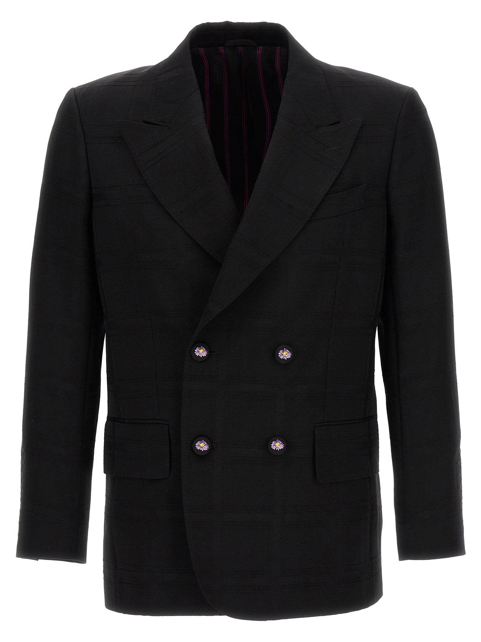 Etro Black Virgin Wool Blazer Etro