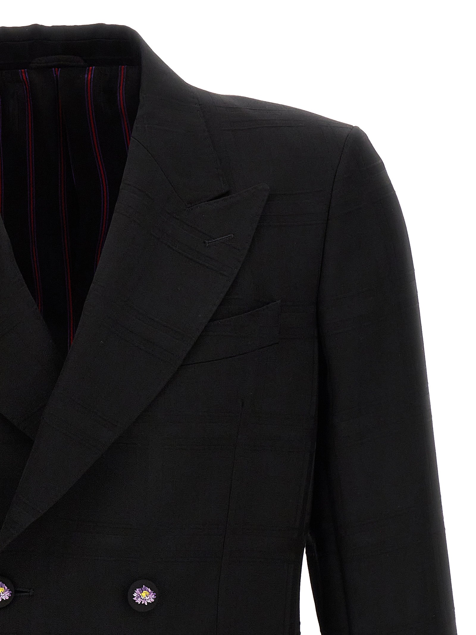Etro Black Virgin Wool Blazer Etro