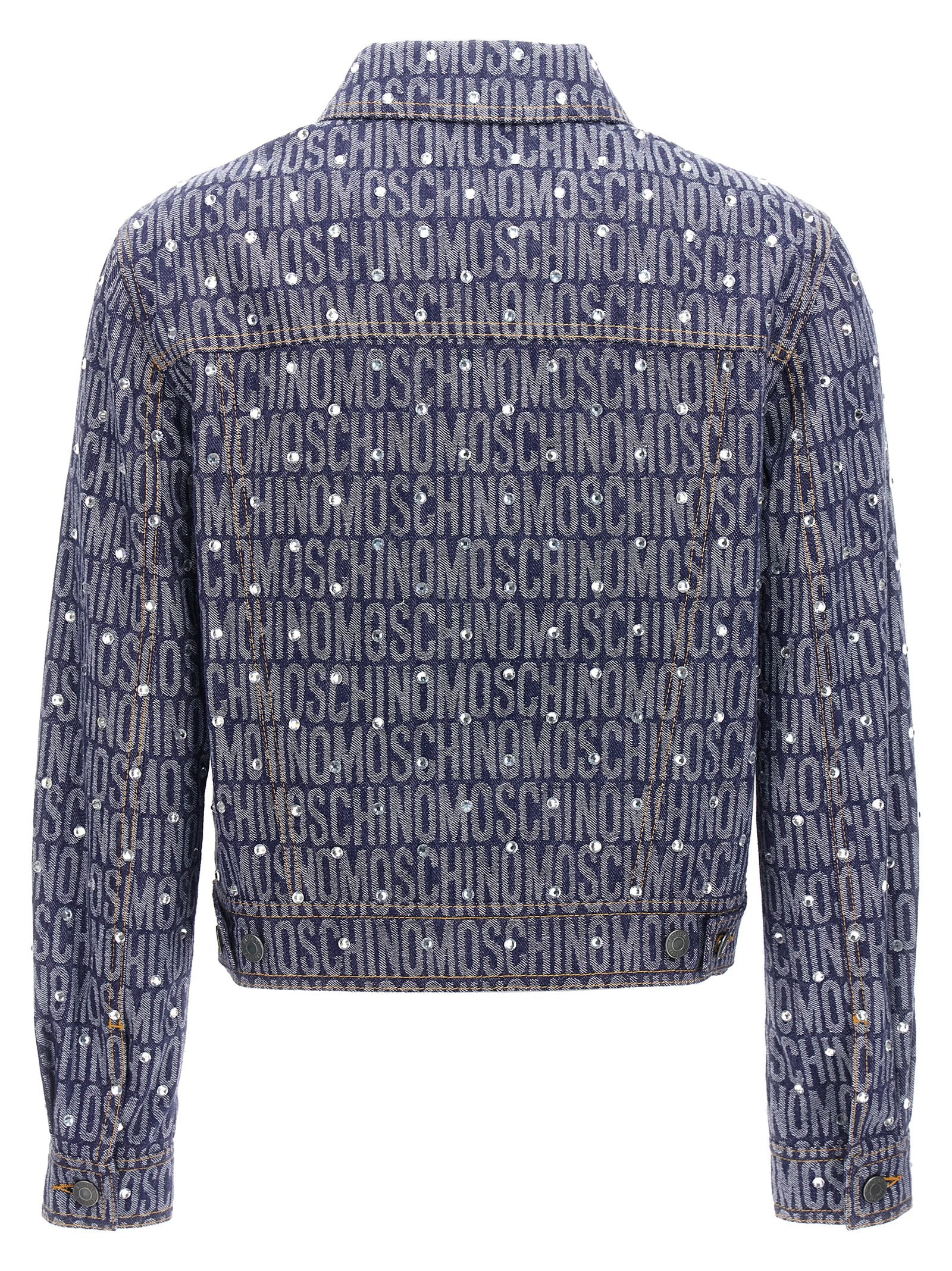 Moschino Blue Cotton Denim Jacket Moschino
