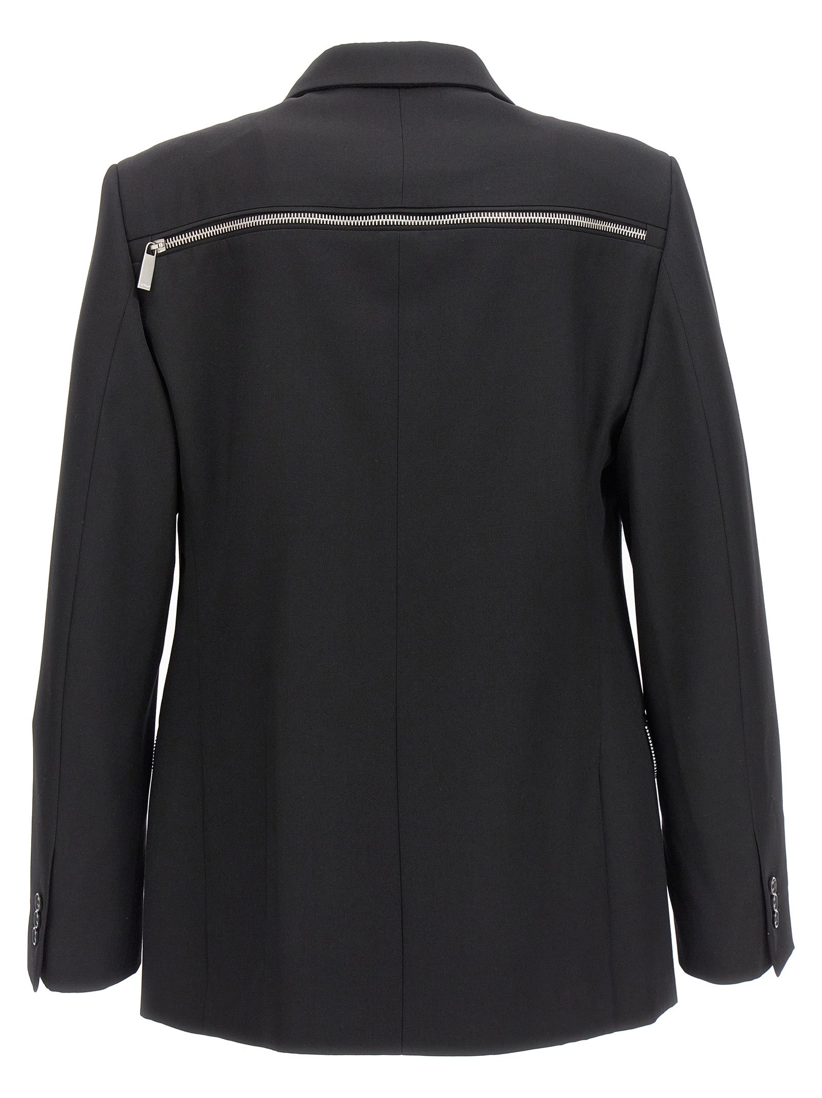 Off-White Black Virgin Wool Blazer Off-White