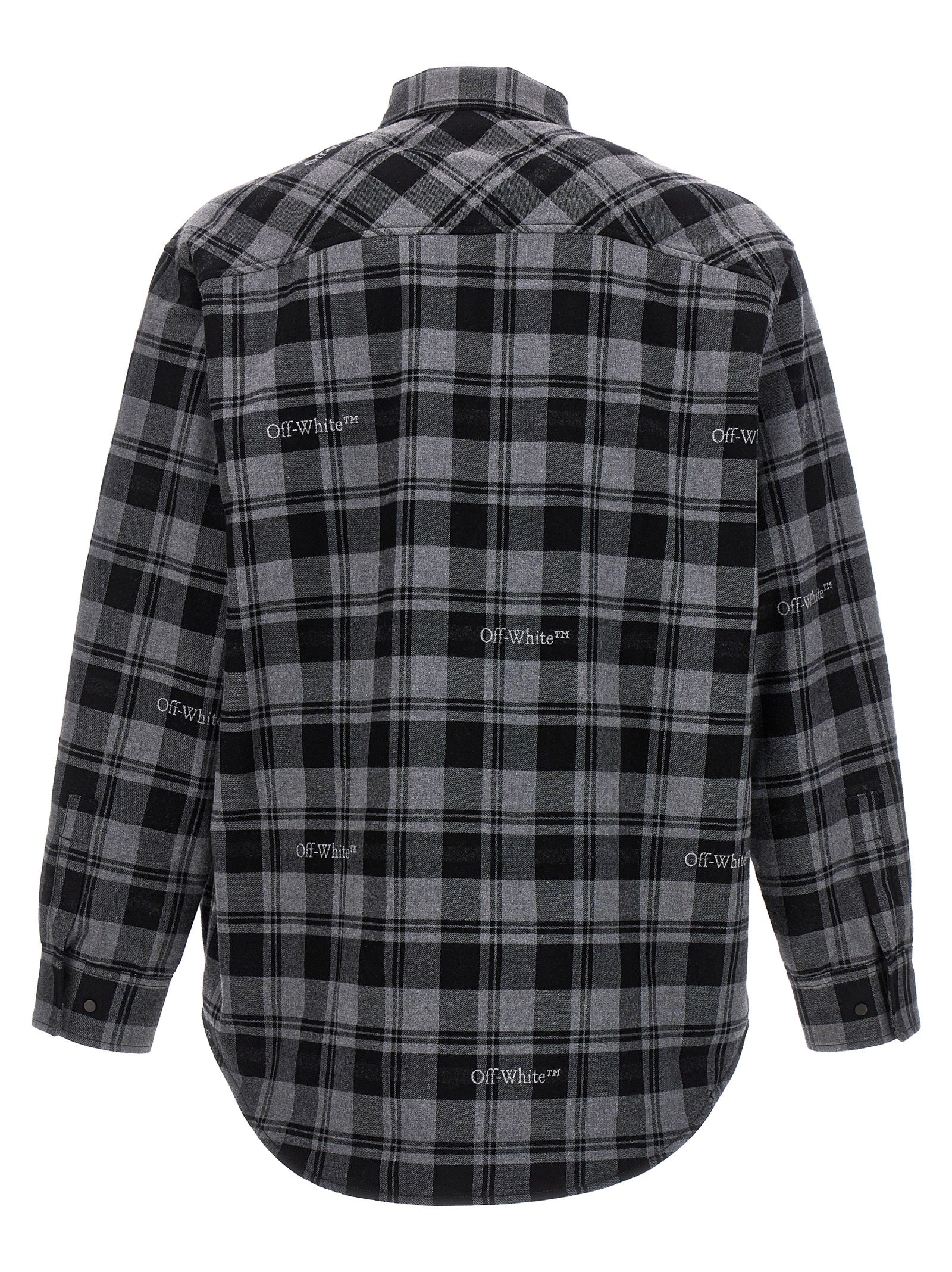 Off-White Gray Cotton Shell Jacket Off-White