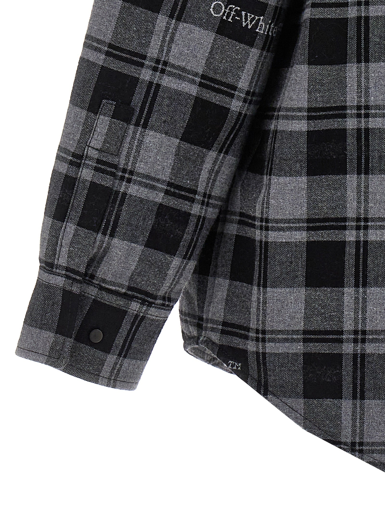 Off-White Gray Cotton Shell Jacket Off-White