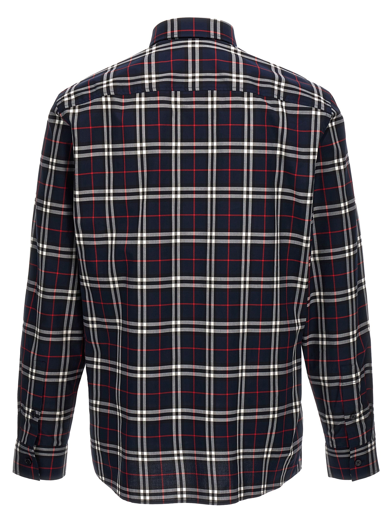 Burberry Blue Cotton Blouse Burberry