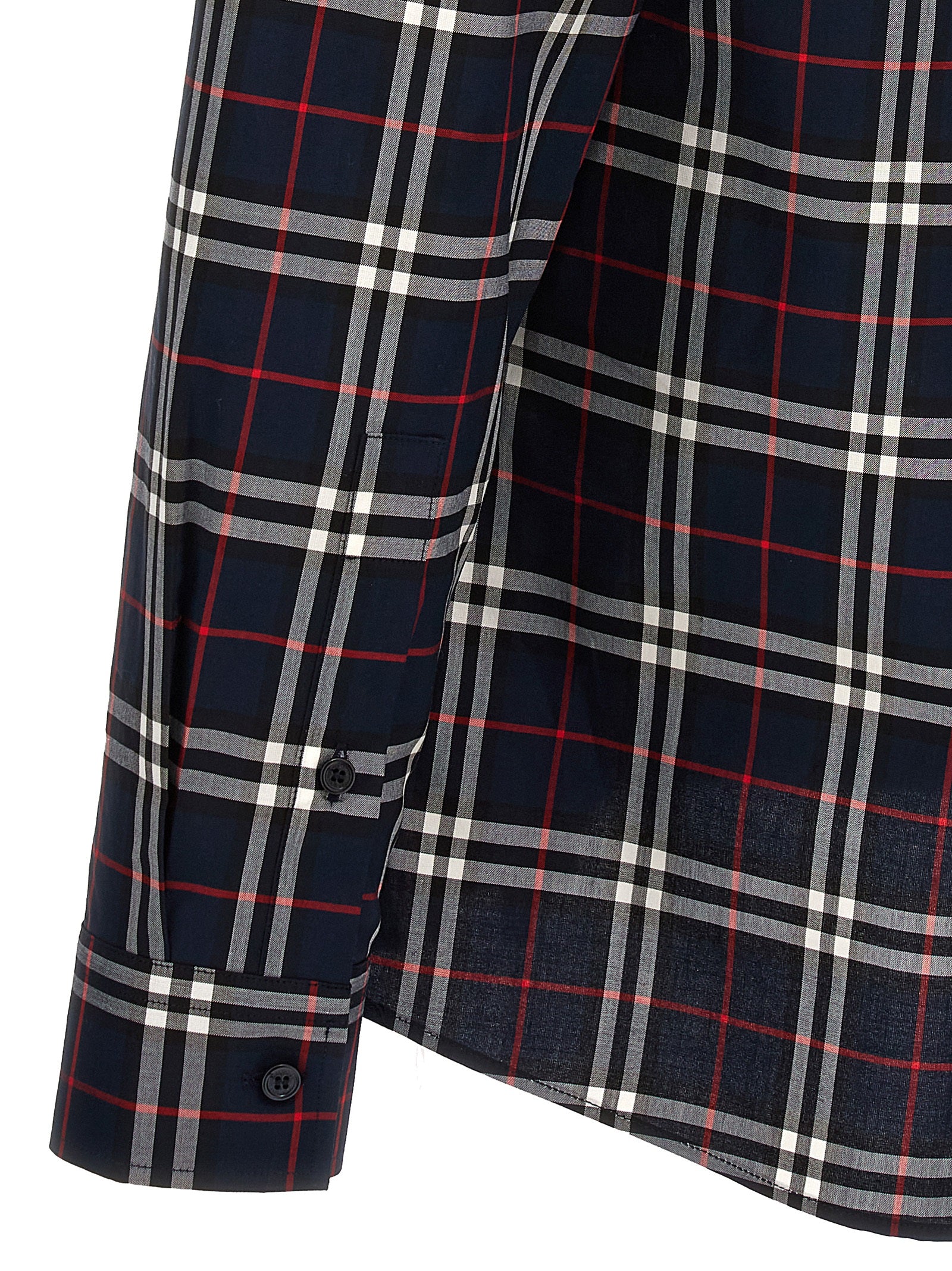 Burberry Blue Cotton Blouse Burberry