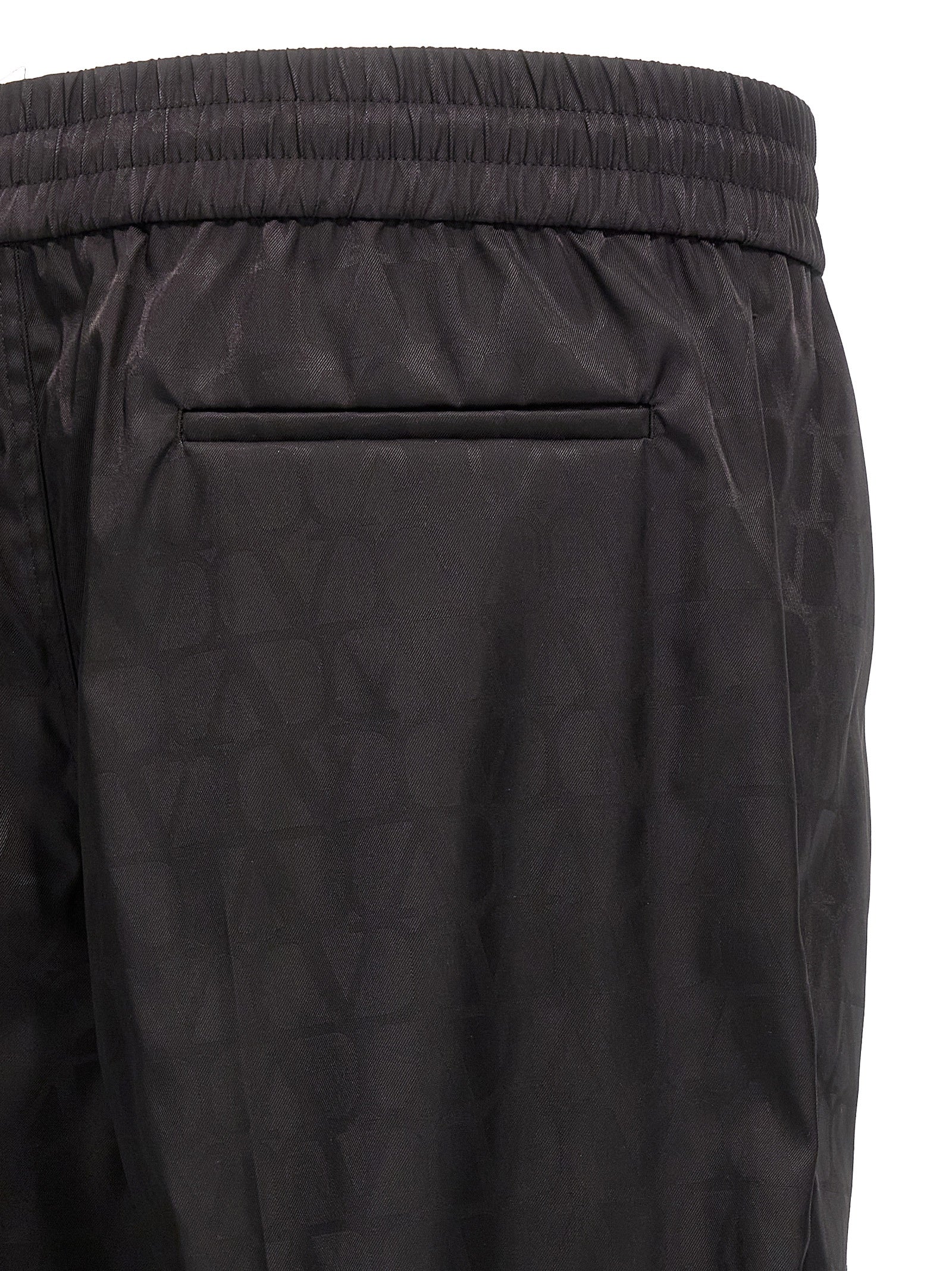 Valentino Garavani Black Polyamide Casual Pants Valentino Garavani