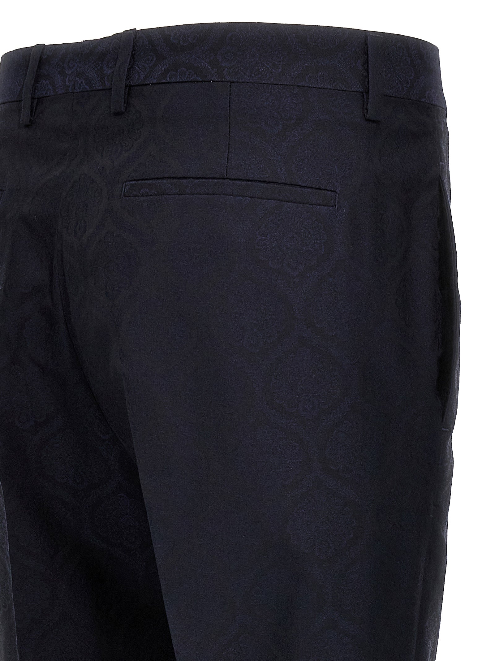 Etro Blue Cotton Dress Pants Etro