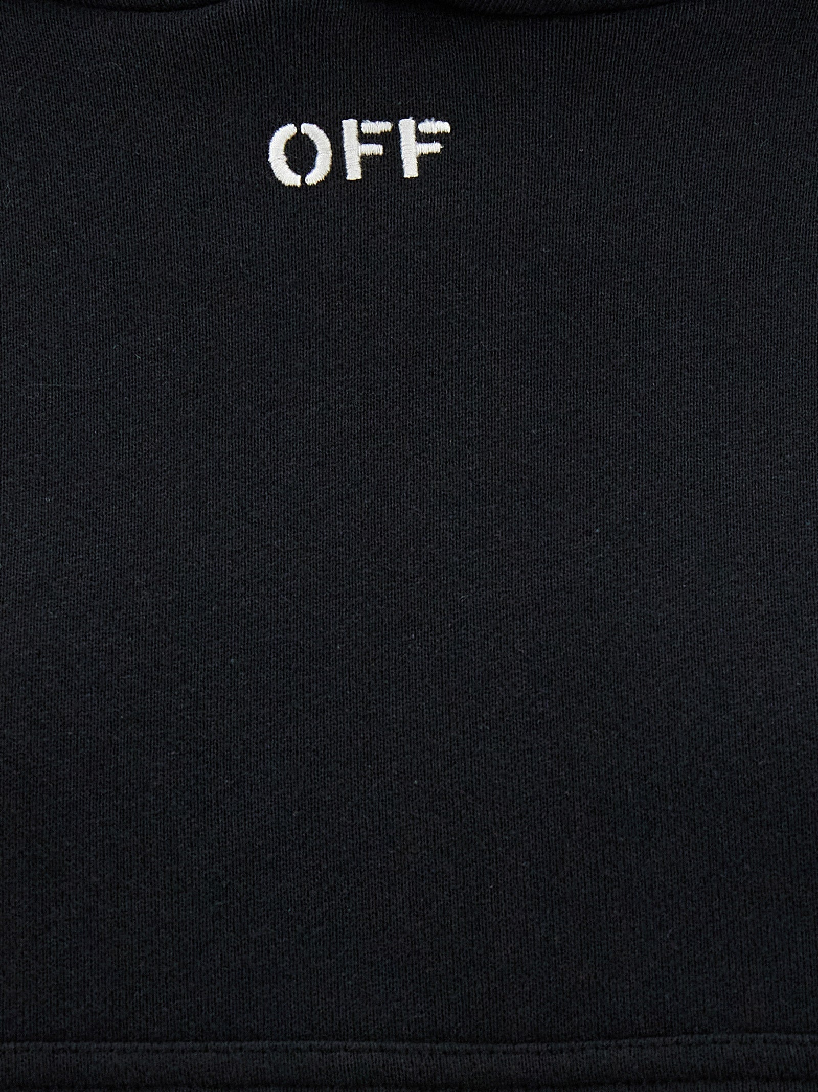 Off-White Black Cotton Hoodie Off-White