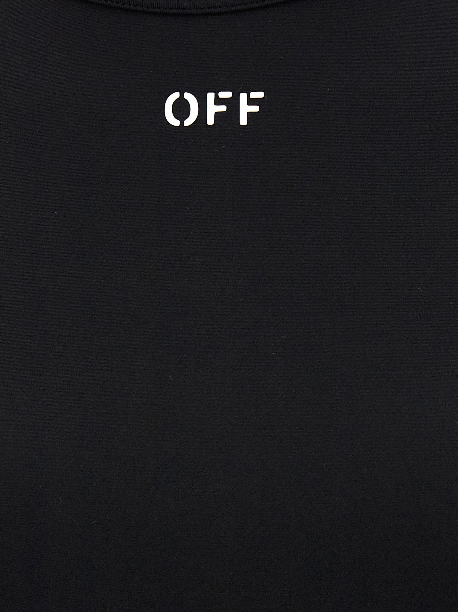 Off-White Black Polyamide Long Sleeve T-Shirt Off-White