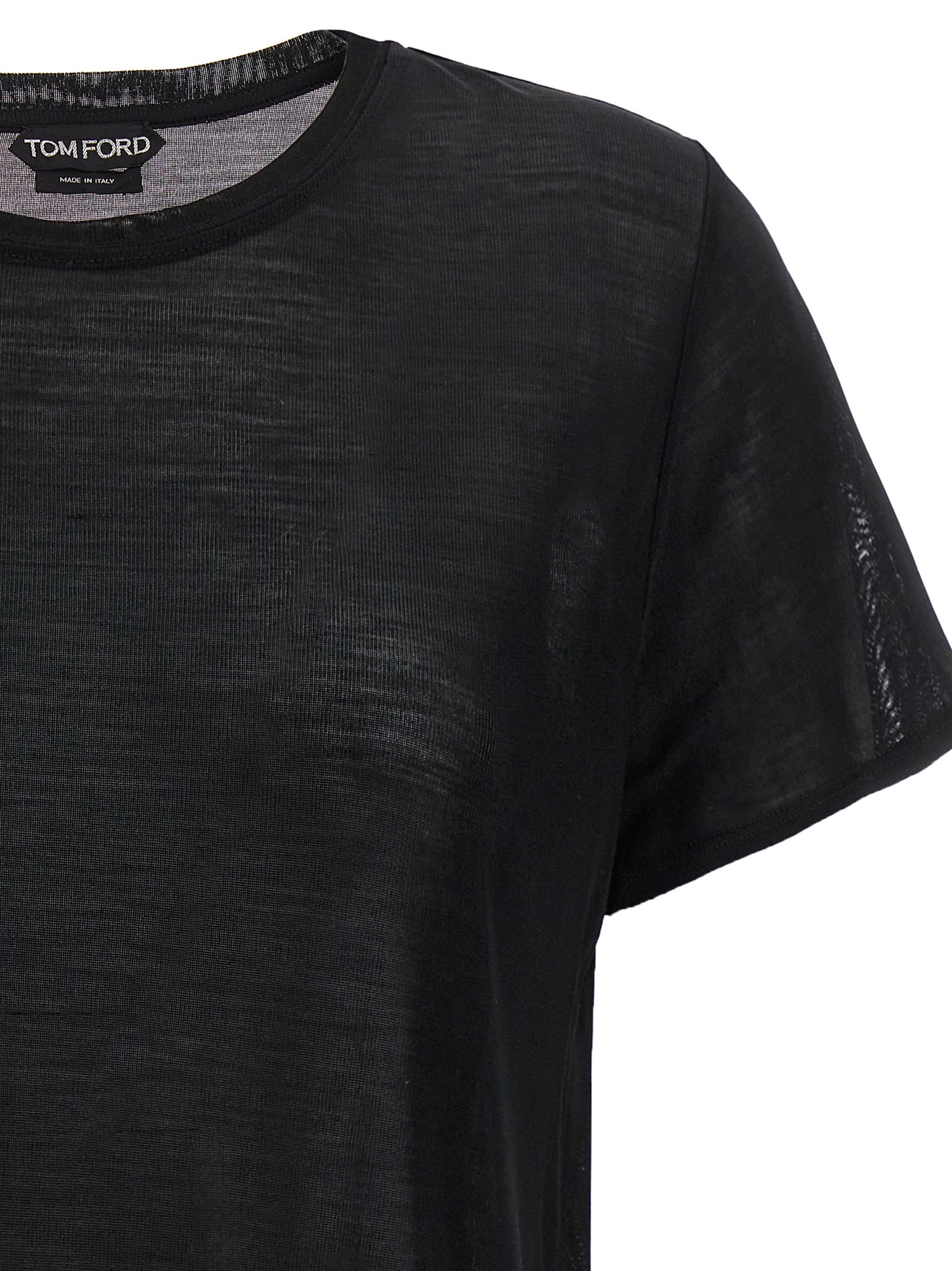 Tom Ford Black Silk T-Shirt Tom Ford