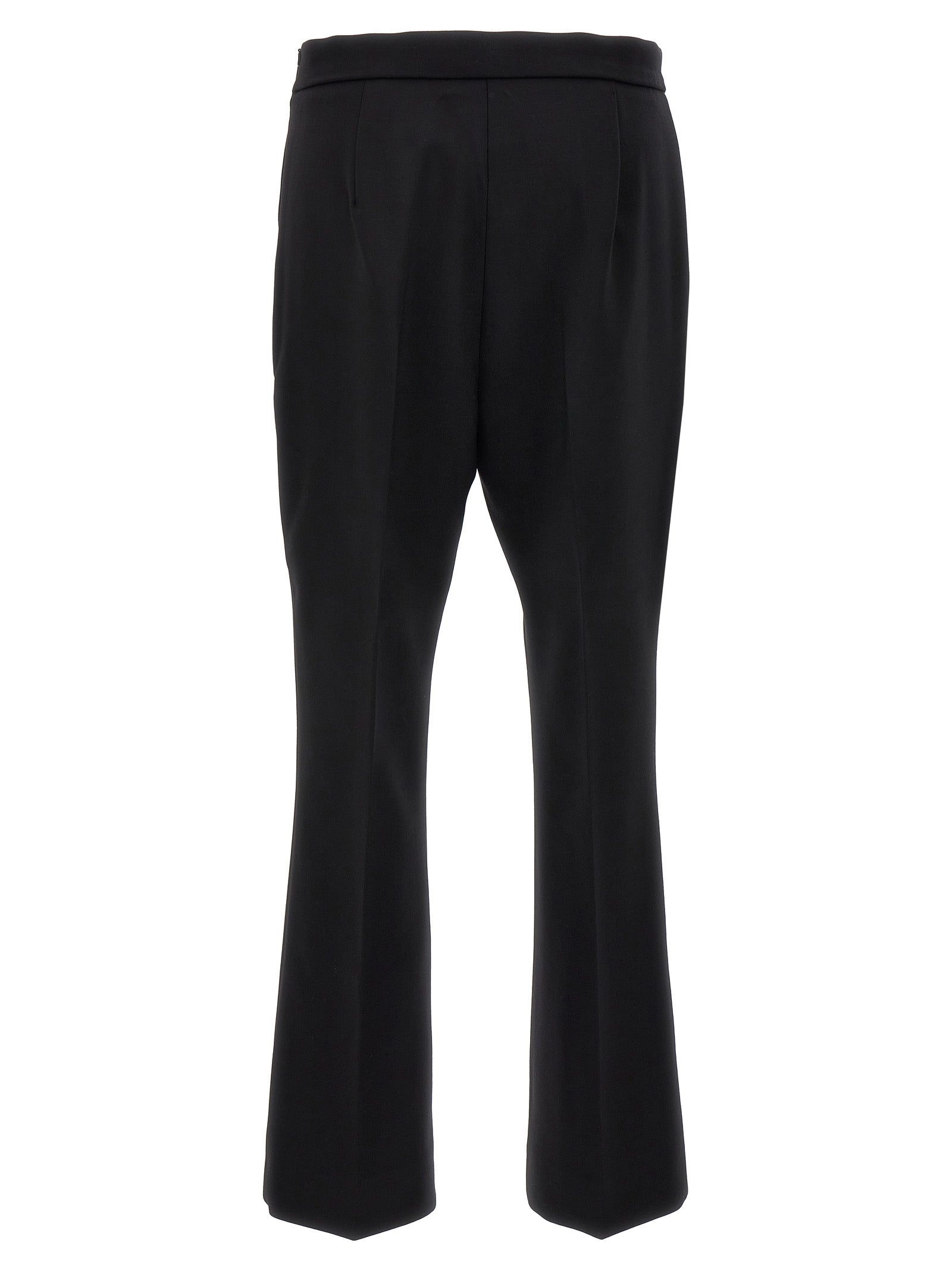 Max Mara Black Virgin Wool Cropped Pants Max Mara