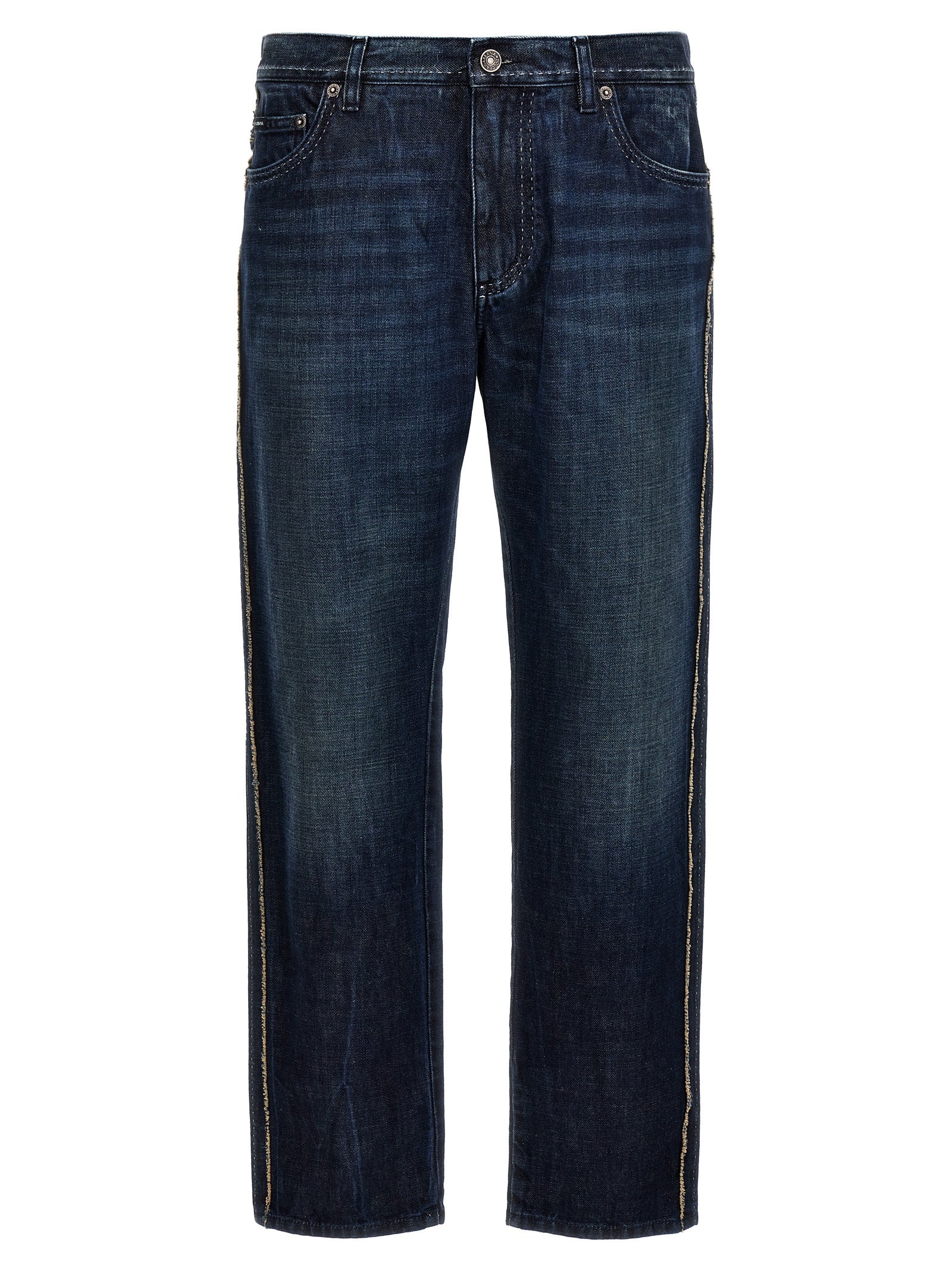 Dolce & Gabbana Blue Cotton Skinny Jeans Dolce & Gabbana