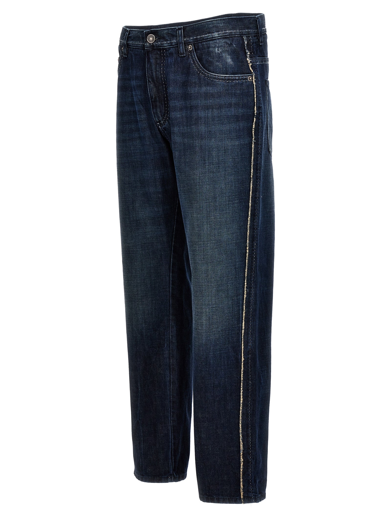 Dolce & Gabbana Blue Cotton Skinny Jeans Dolce & Gabbana