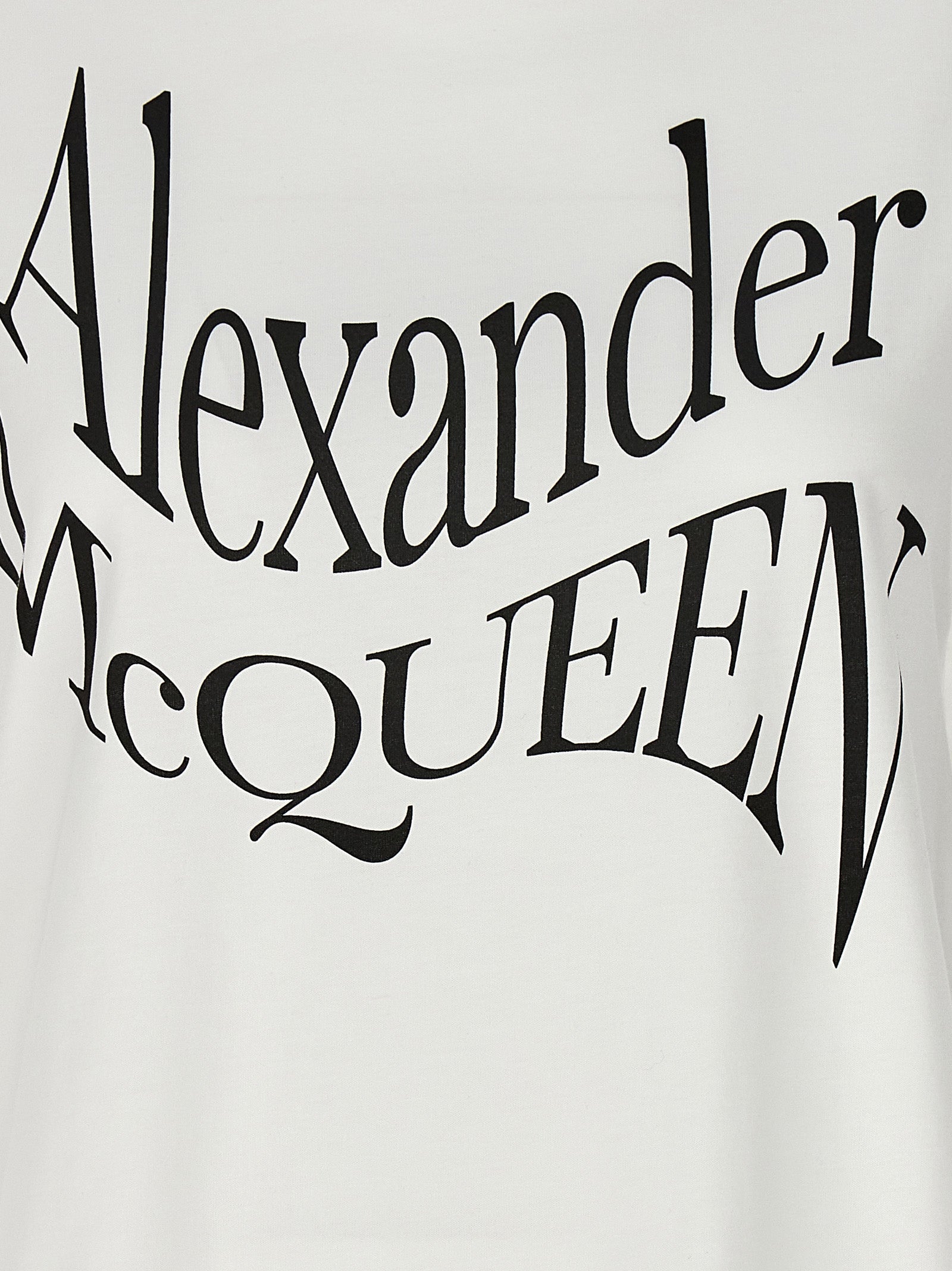 Alexander McQueen Bicolor Cotton T-Shirt Alexander McQueen