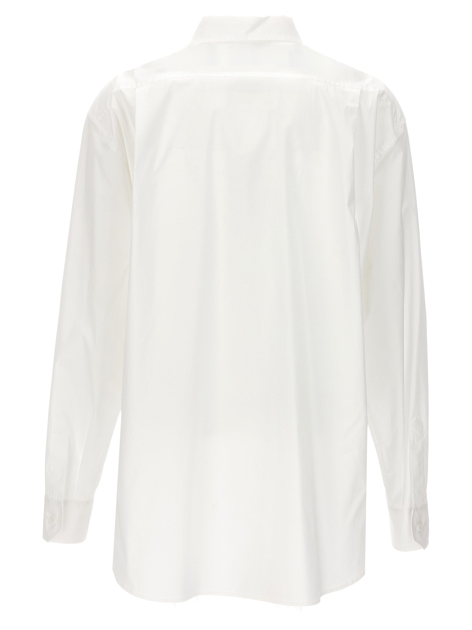 Moschino White Cotton Blouse Moschino