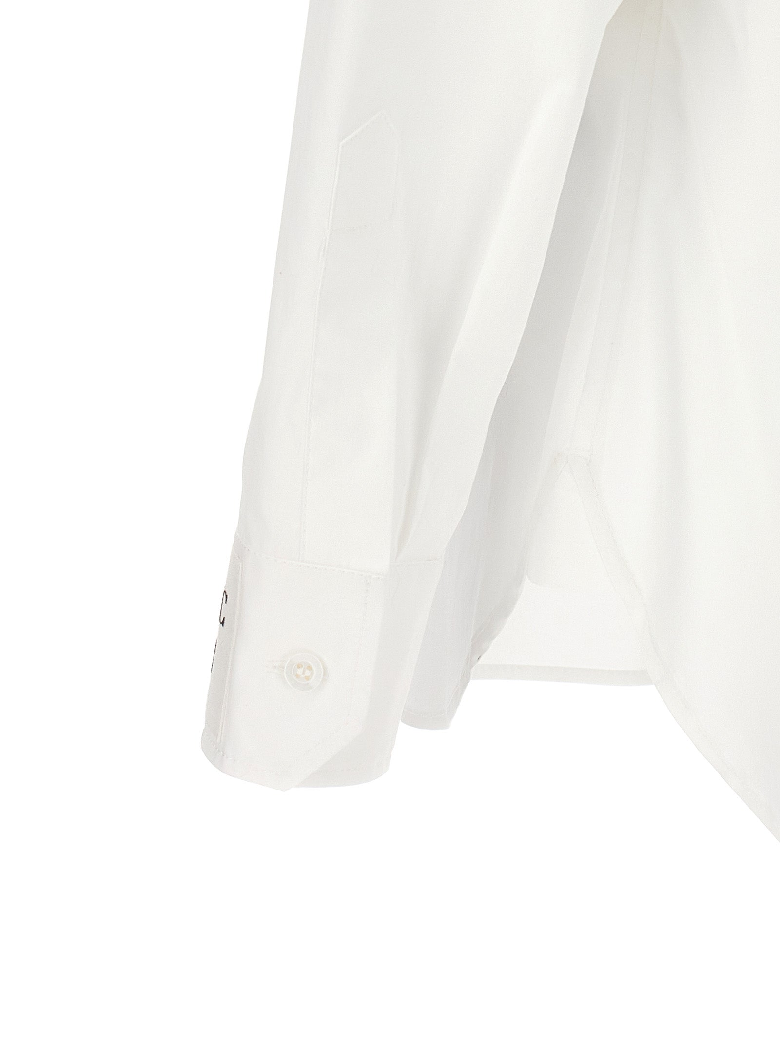 Moschino White Cotton Blouse Moschino
