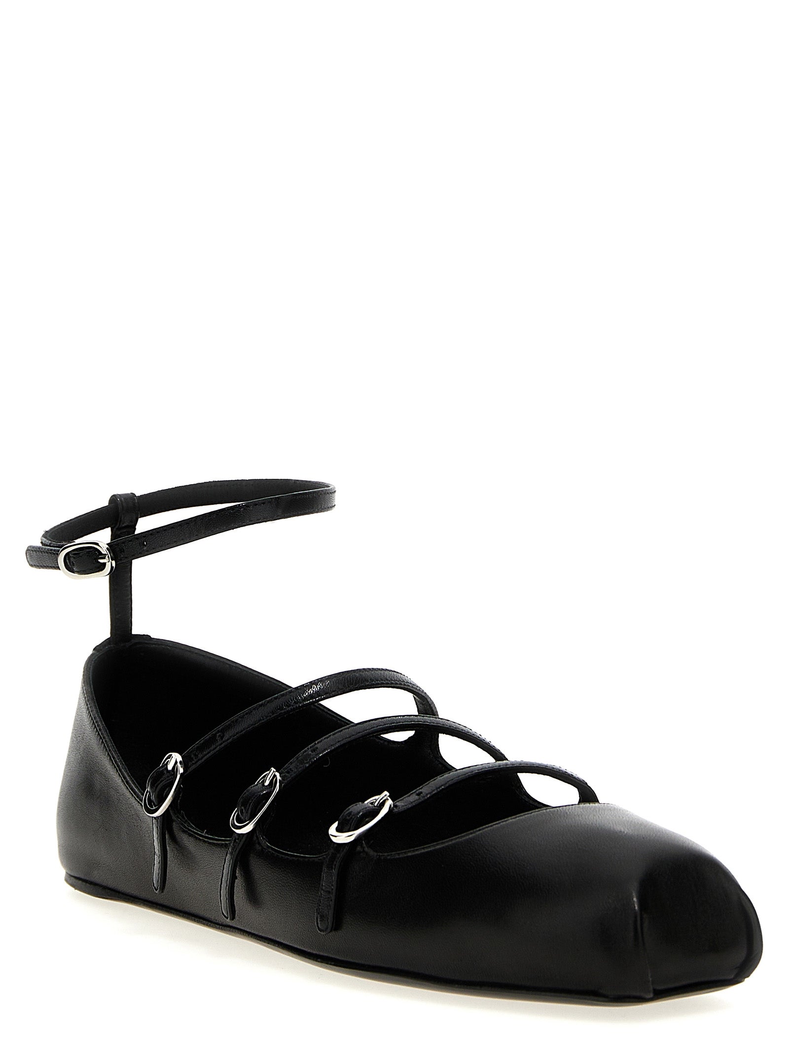 Alexander McQueen Black Calfskin Ballet Flats Alexander McQueen