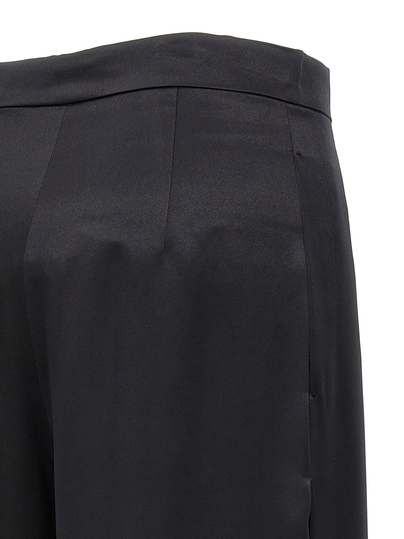 Max Mara Black Silk Casual Pants Max Mara