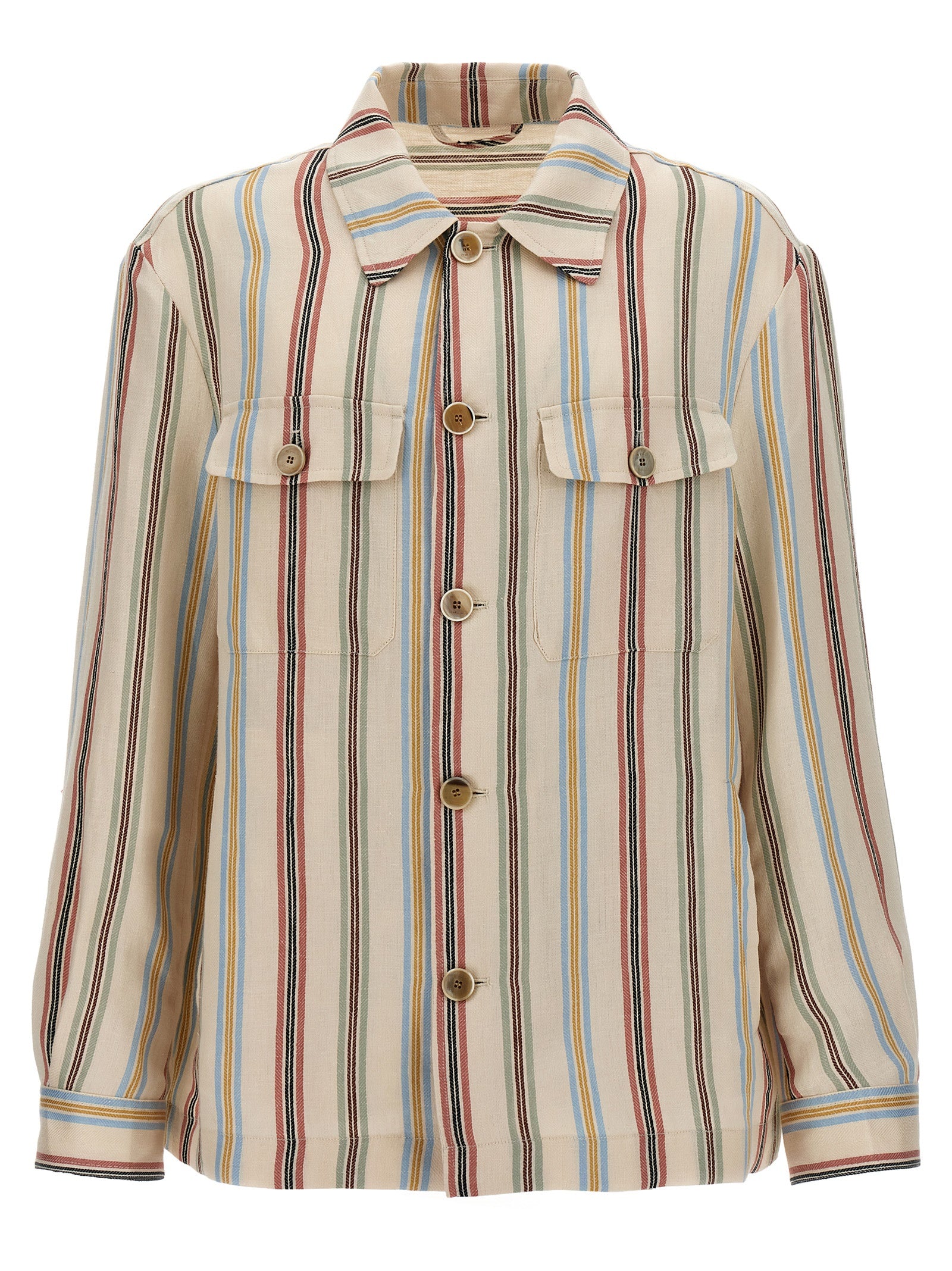 Etro Multicolor Linen Blouse Etro