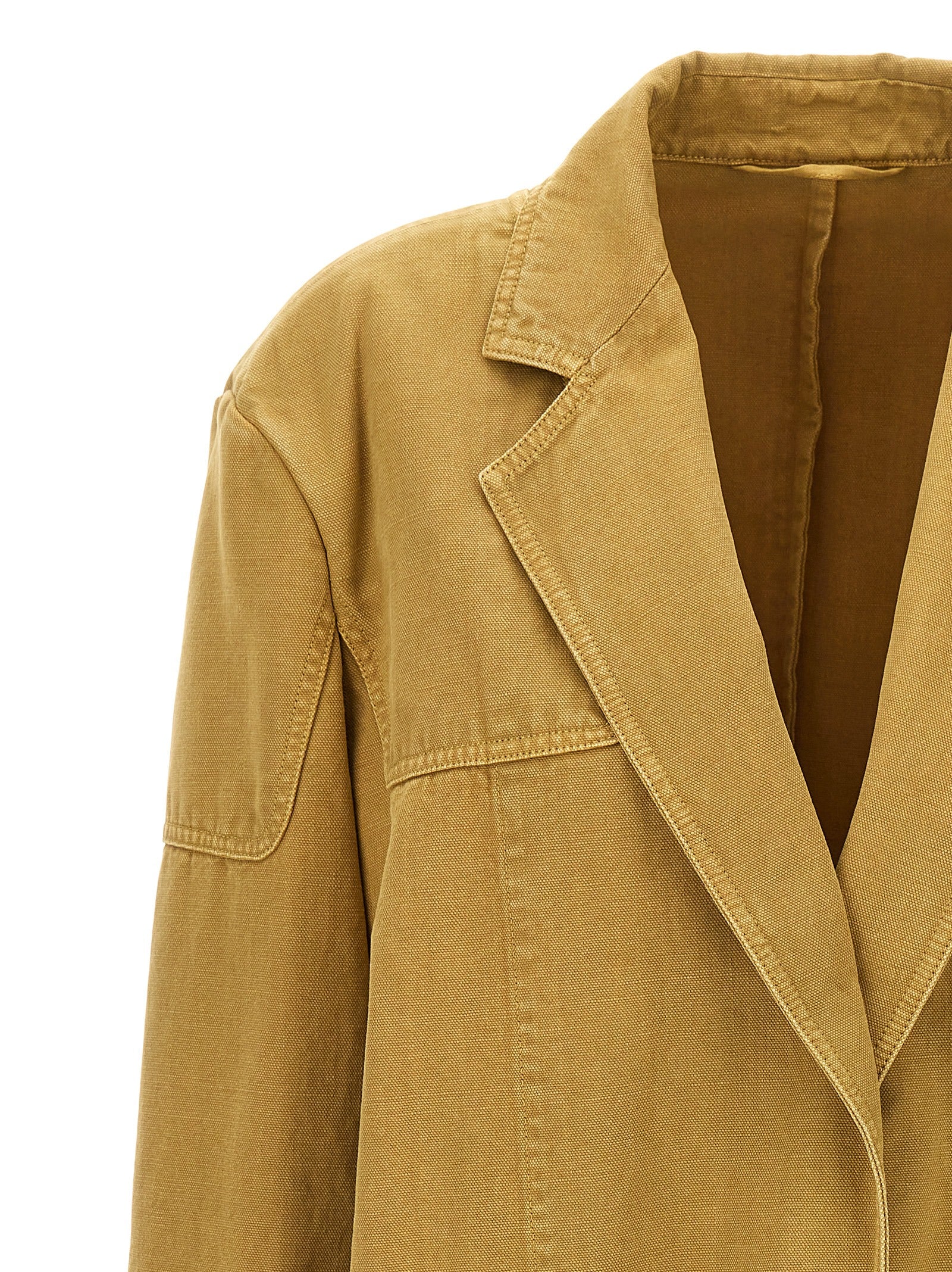 Max Mara Beige Cotton Blazer Max Mara