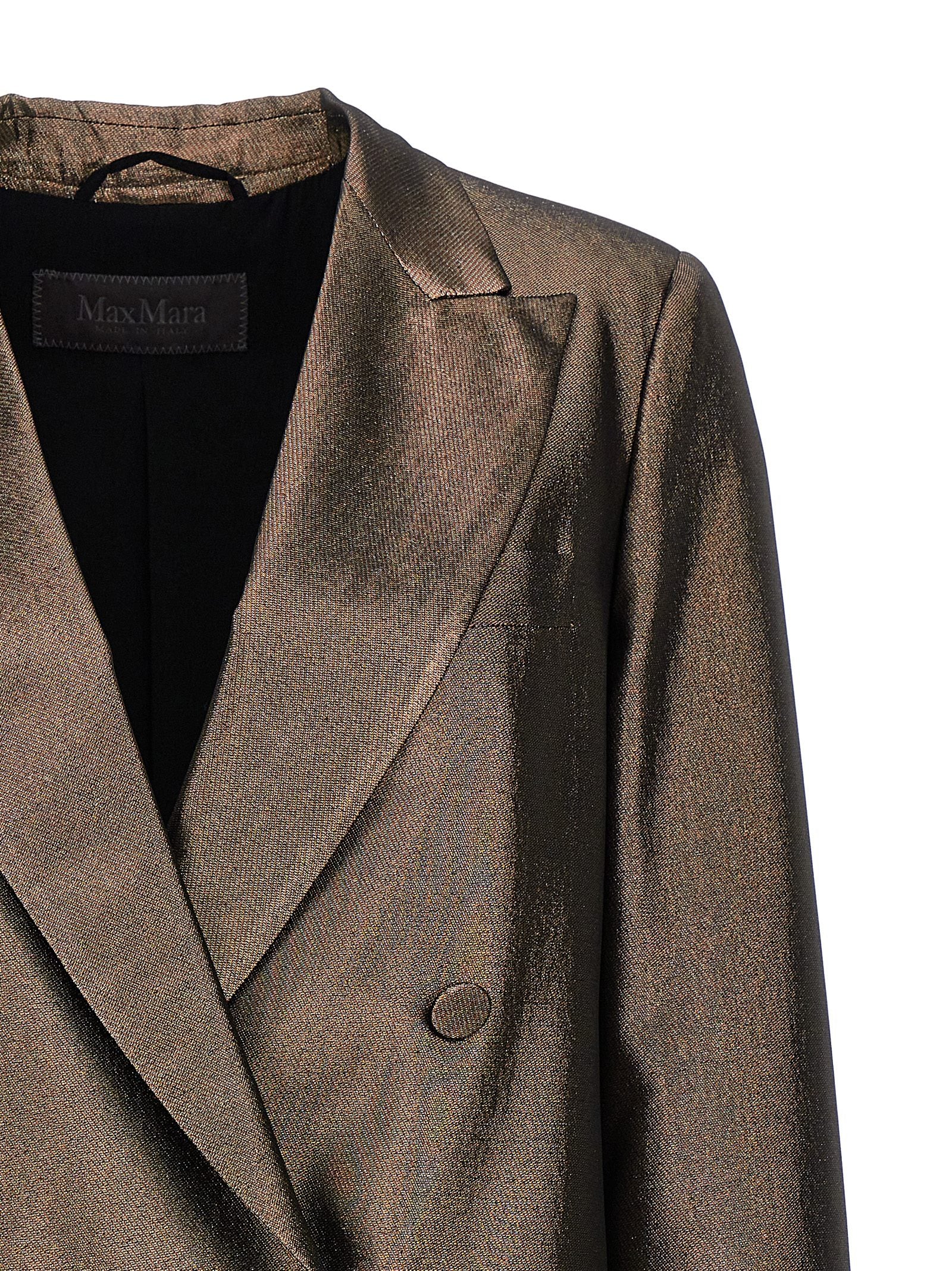 Max Mara Brown Silk Blazer Max Mara