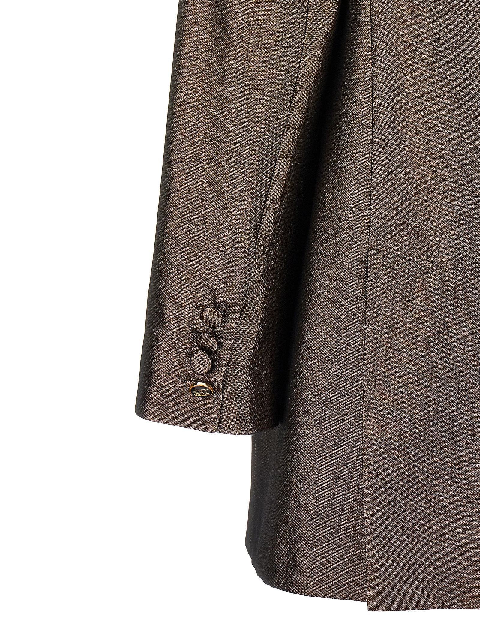 Max Mara Brown Silk Blazer Max Mara
