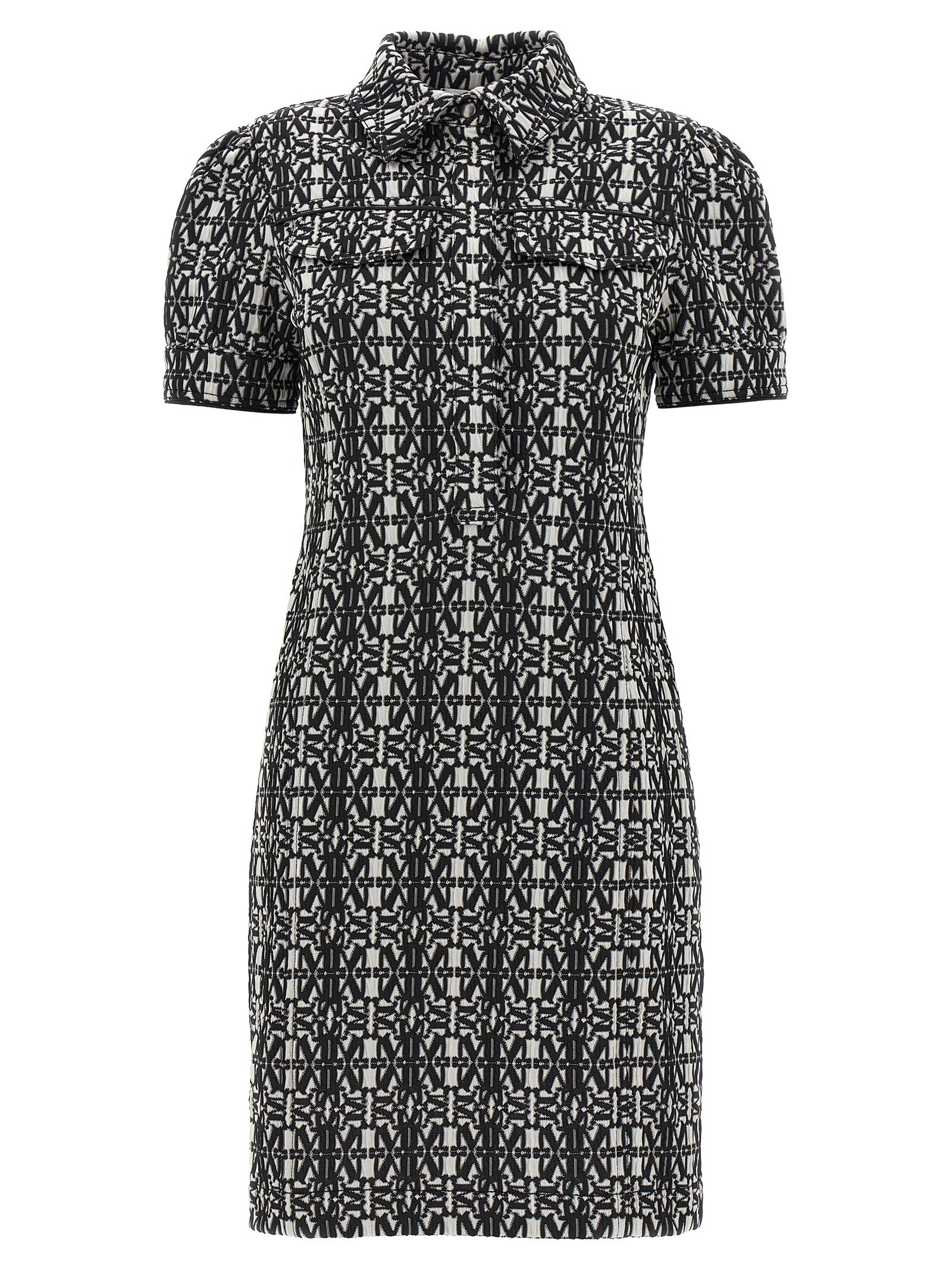 Max Mara Bicolor Polyester Short Dress Max Mara