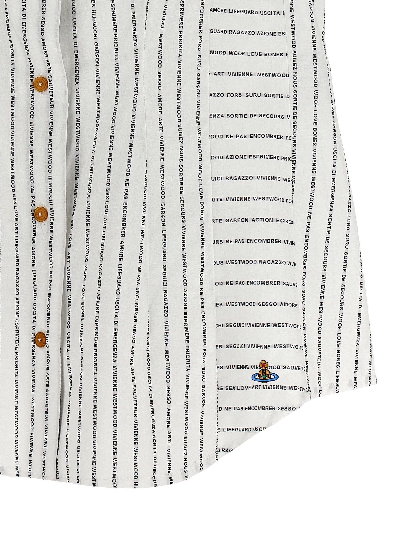 Vivienne Westwood Bicolor Cotton Blouse Vivienne Westwood