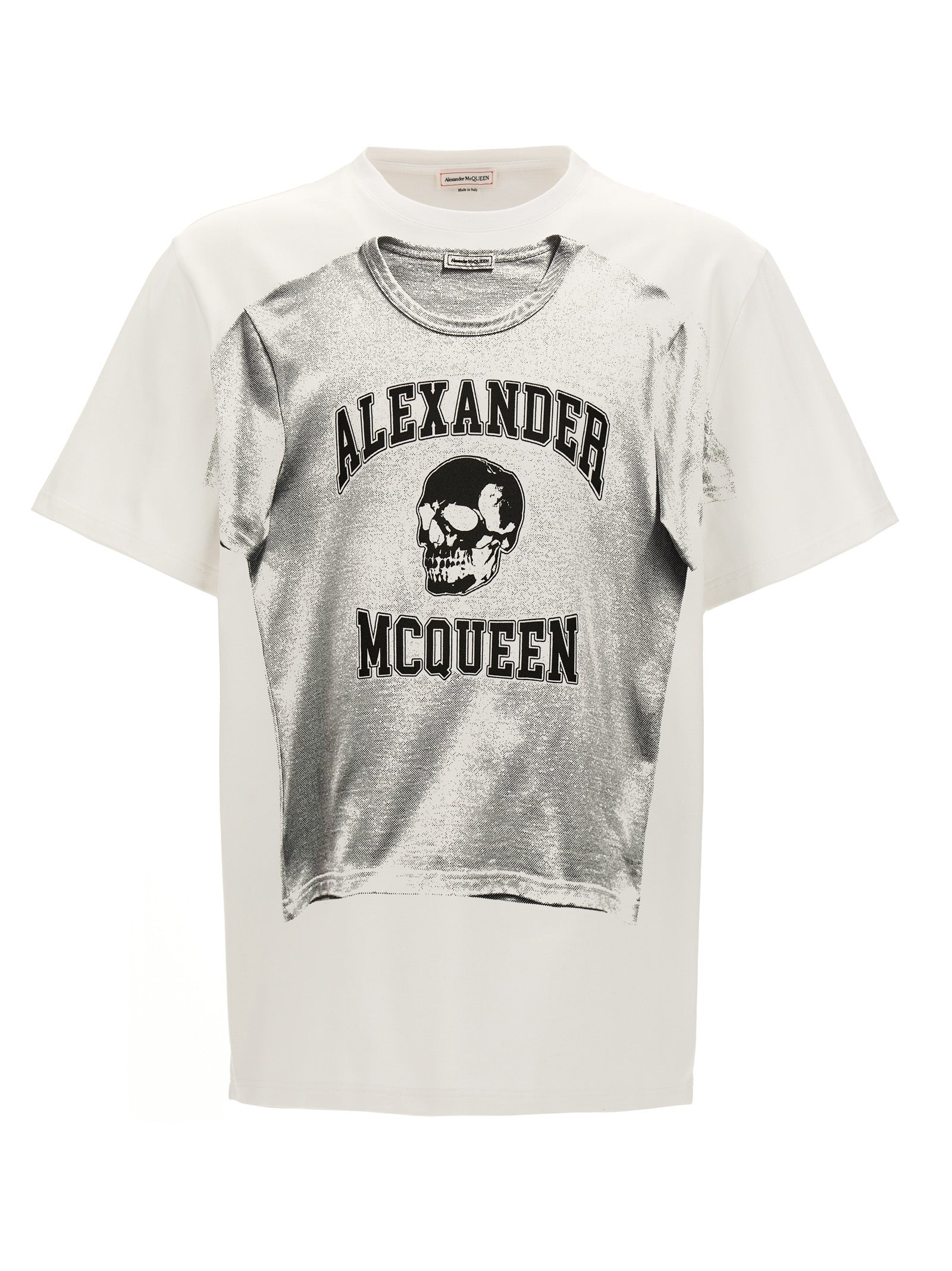 Alexander McQueen Bicolor Cotton T-Shirt Alexander McQueen