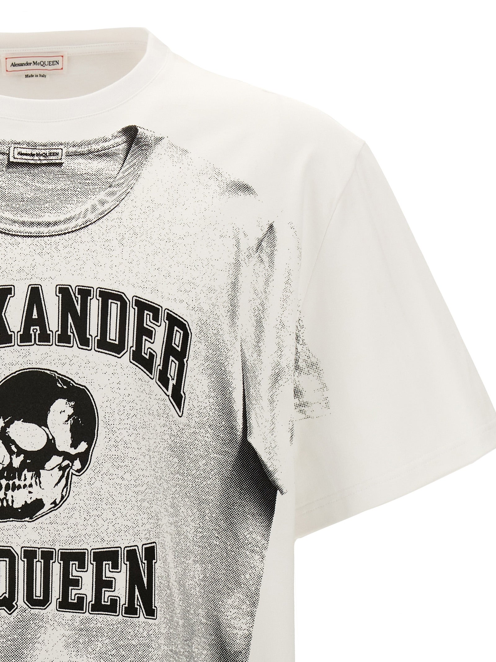 Alexander McQueen Bicolor Cotton T-Shirt Alexander McQueen