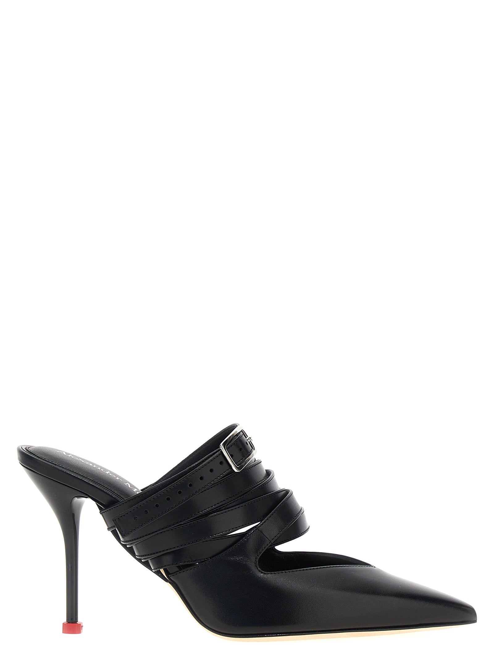 Alexander McQueen Black Cowhide High Heel Pumps Alexander McQueen