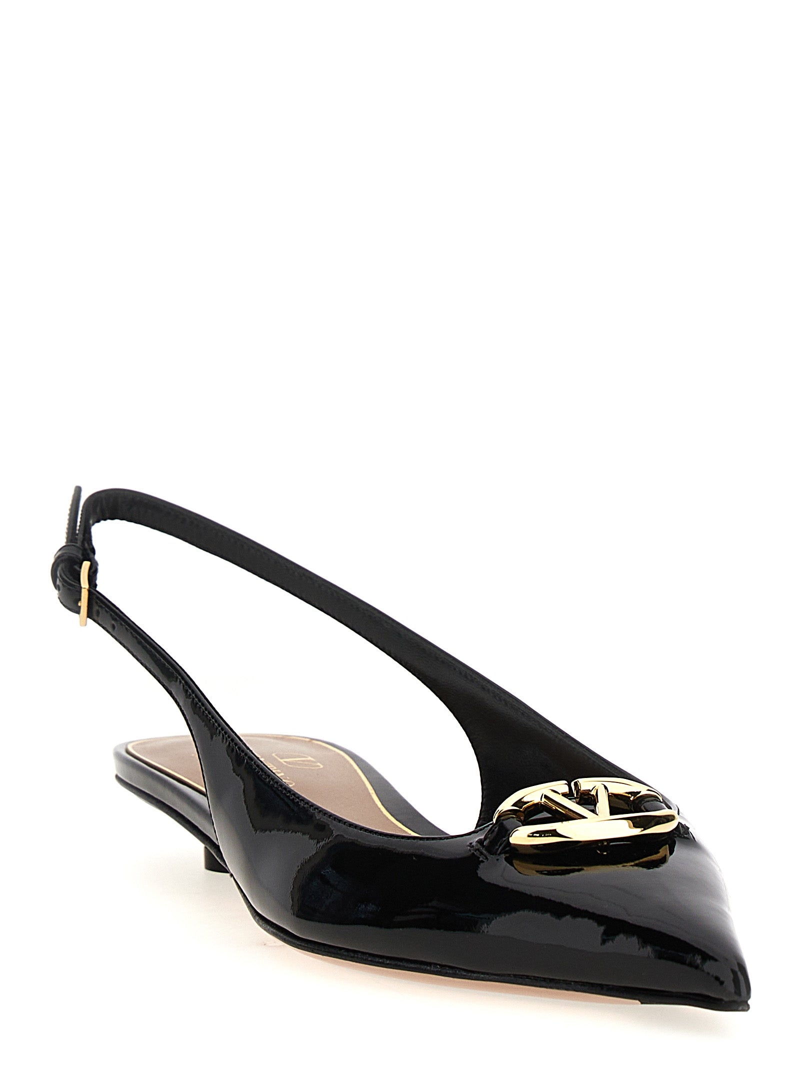 Valentino Garavani Black Calfskin Ballet Flats Valentino Garavani