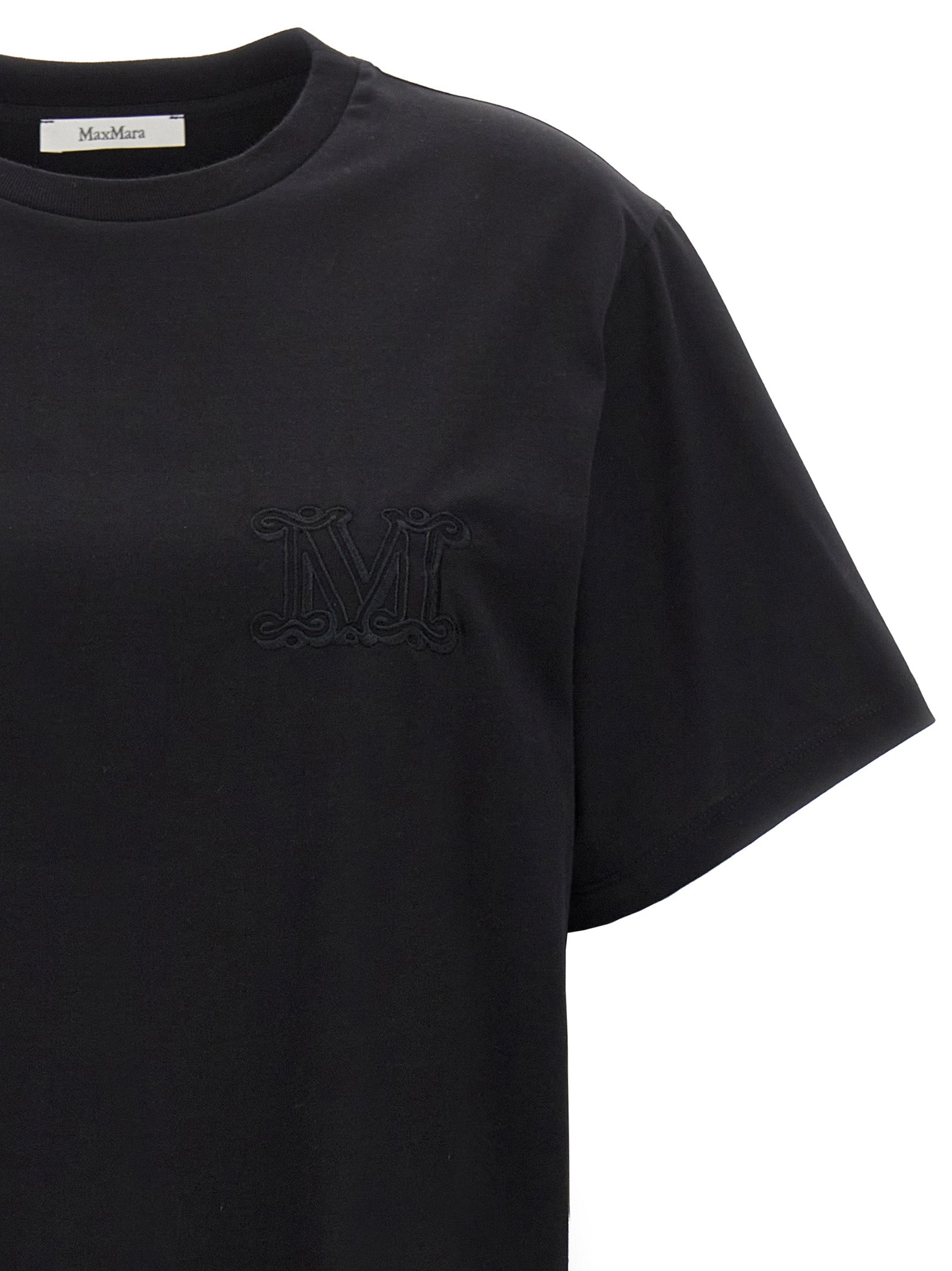 Max Mara Black Cotton T-Shirt Max Mara