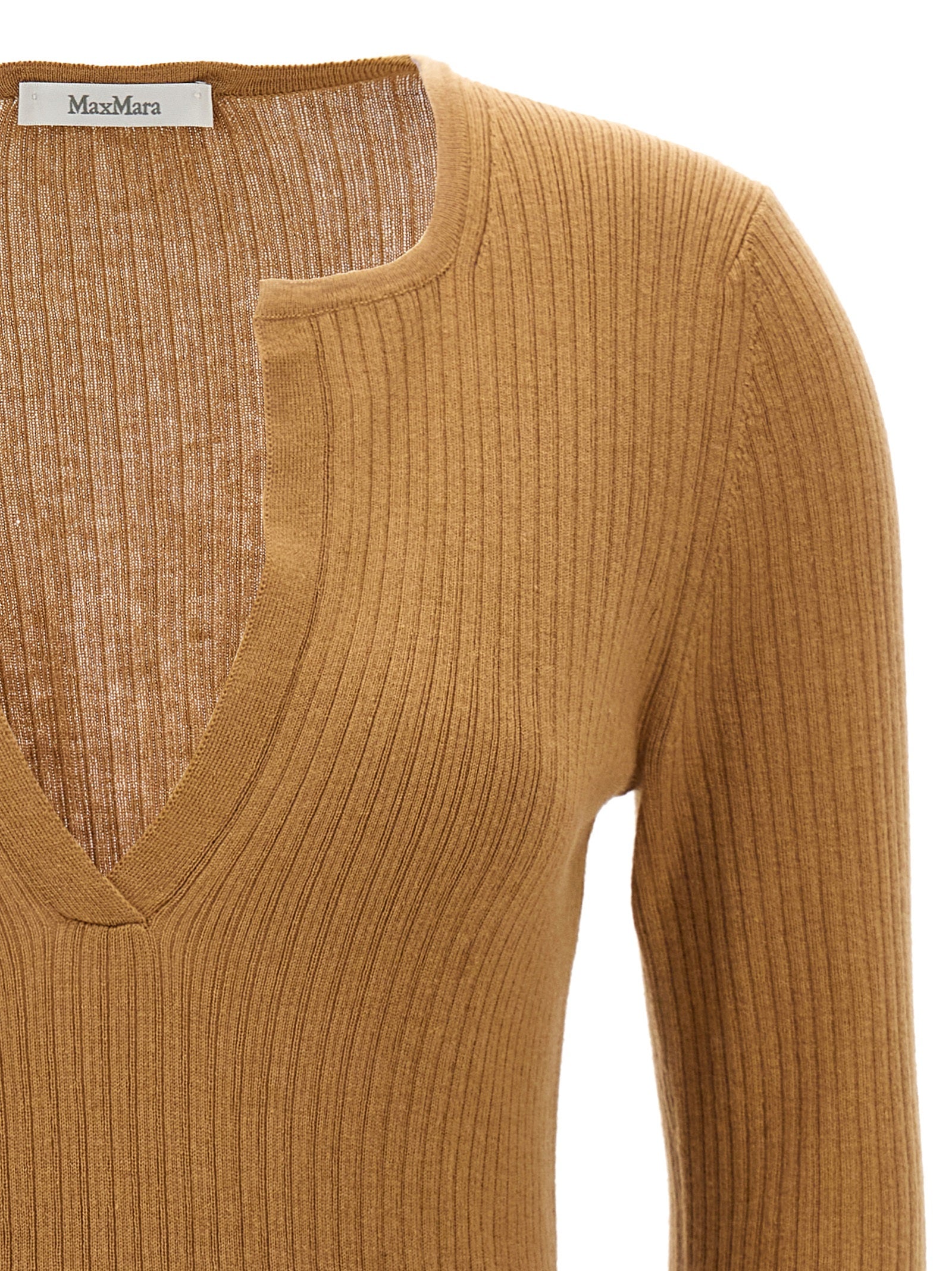 Max Mara Beige Silk Cardigan Max Mara